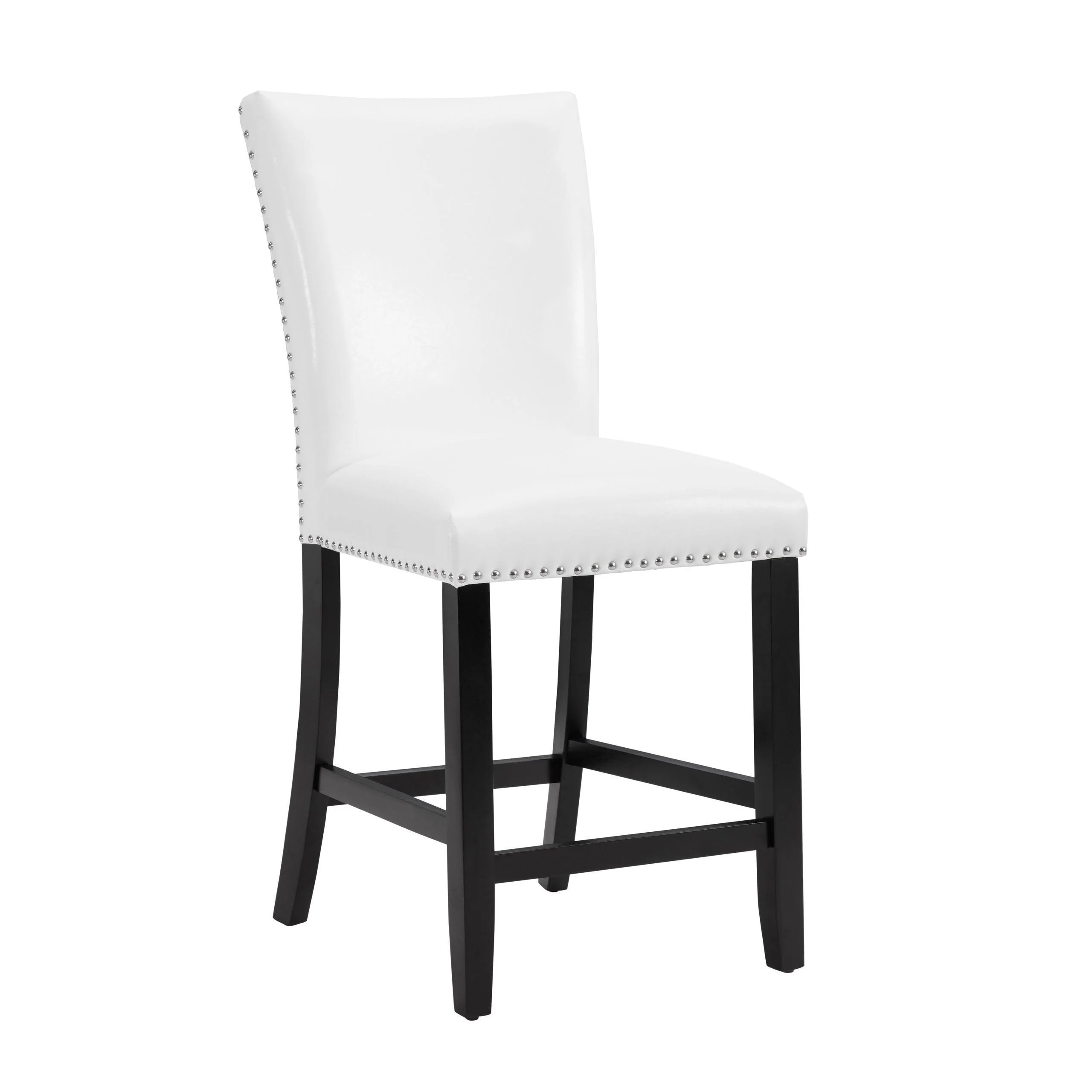 Finley White Genuine Marble Counter Height Set - Image 2