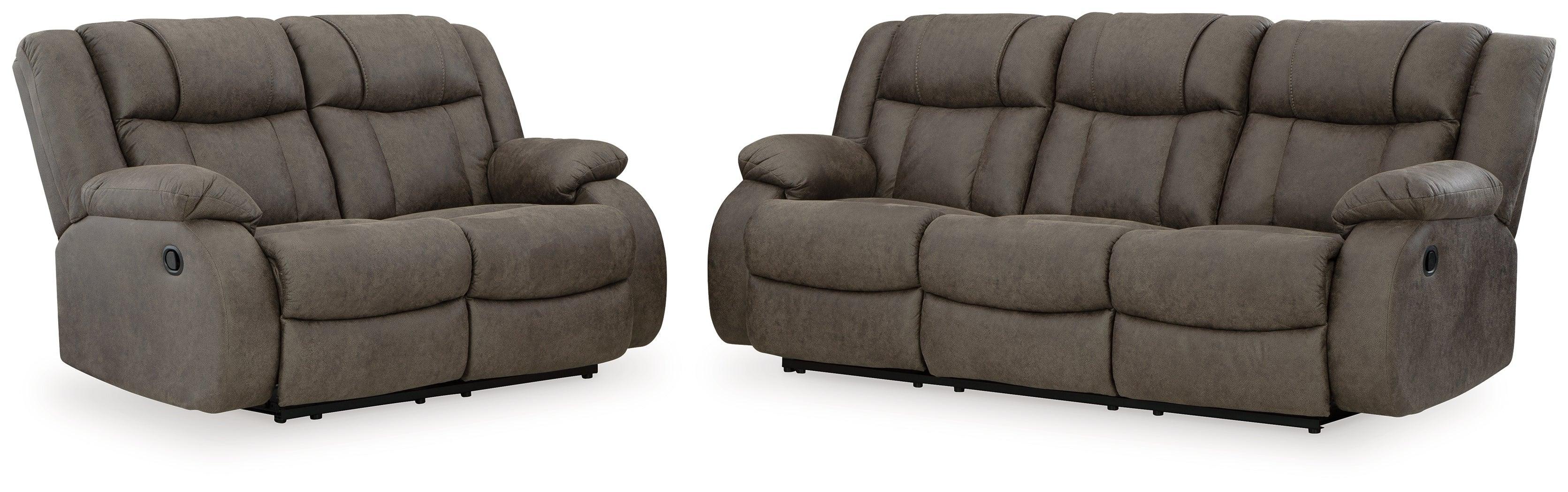 First Gunmetal Base Sofa And Loveseat - Image 3