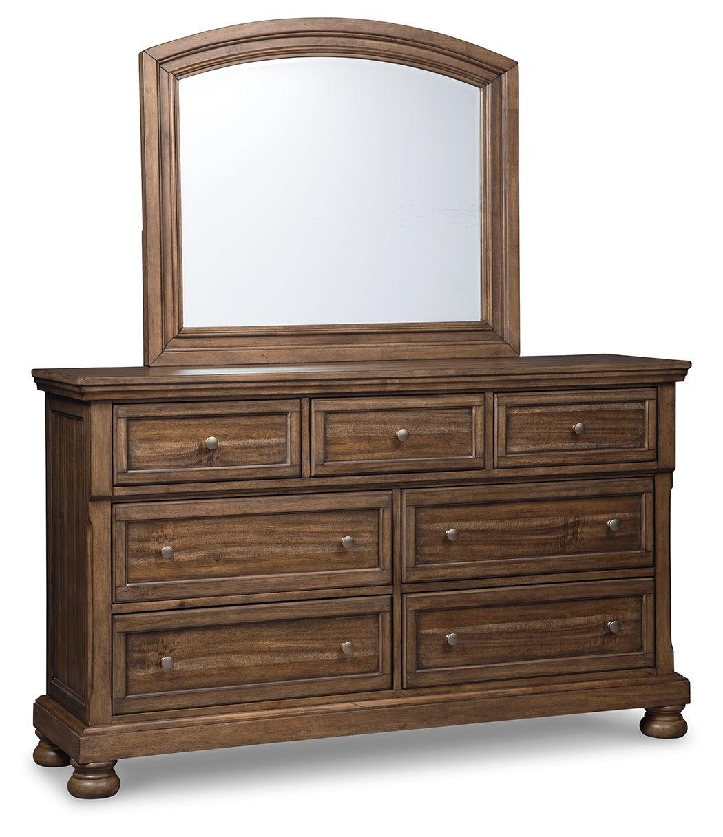 Flynnter Medium Brown Panel 2 Storage Bedroom Set - Image 3