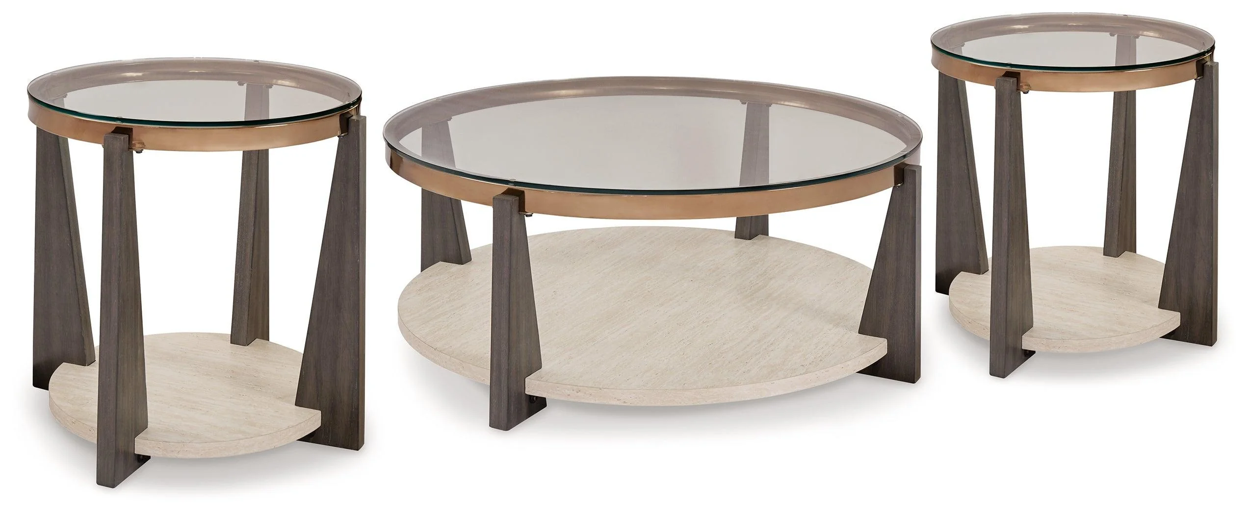 Frazwa Multi Coffee Table With 2 End Tables - Image 3
