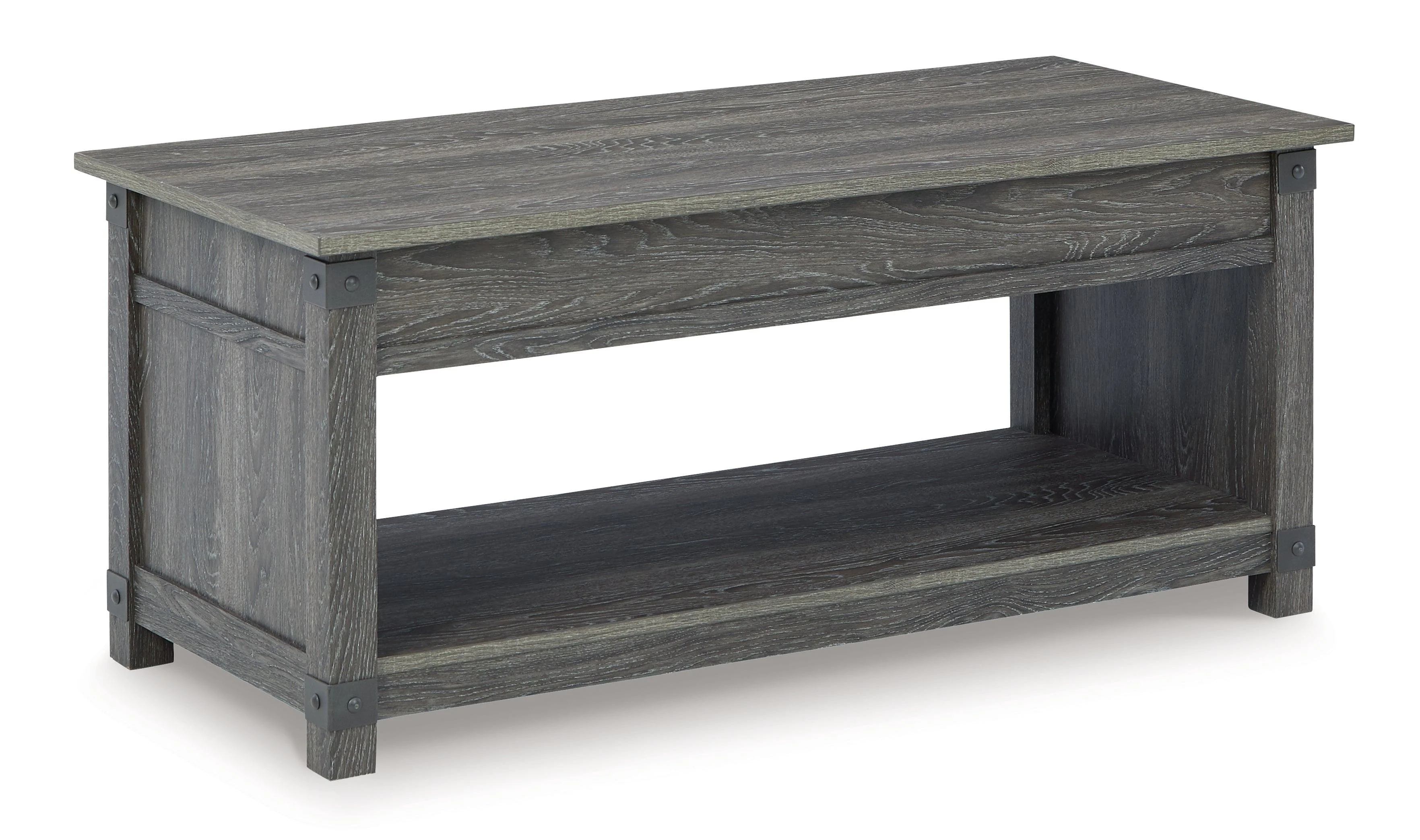 Freedan Grayish Brown Coffee Table With 2 End Tables - Image 3
