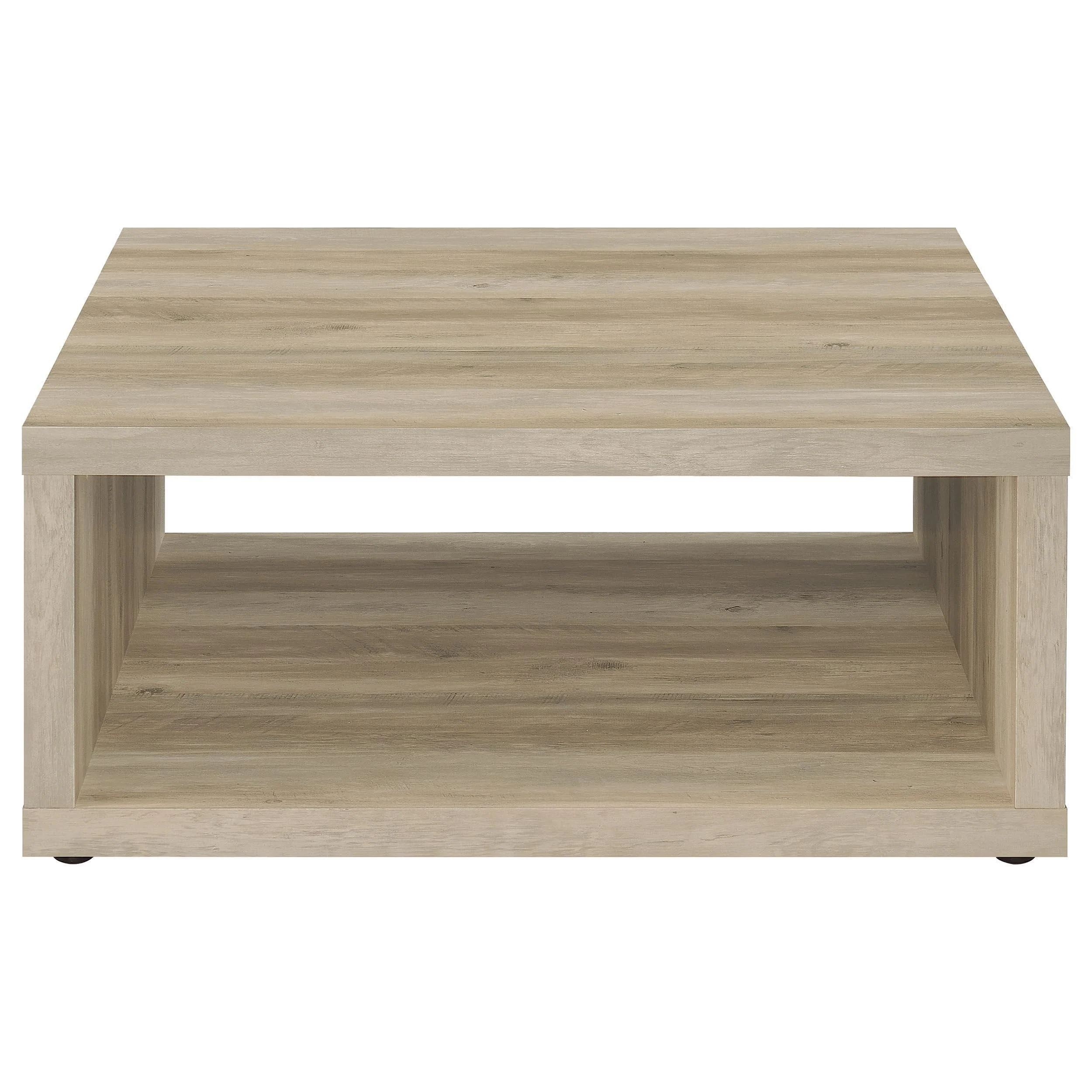 Frisco Square Wood Coffee Table Distressed Pine - Image 3