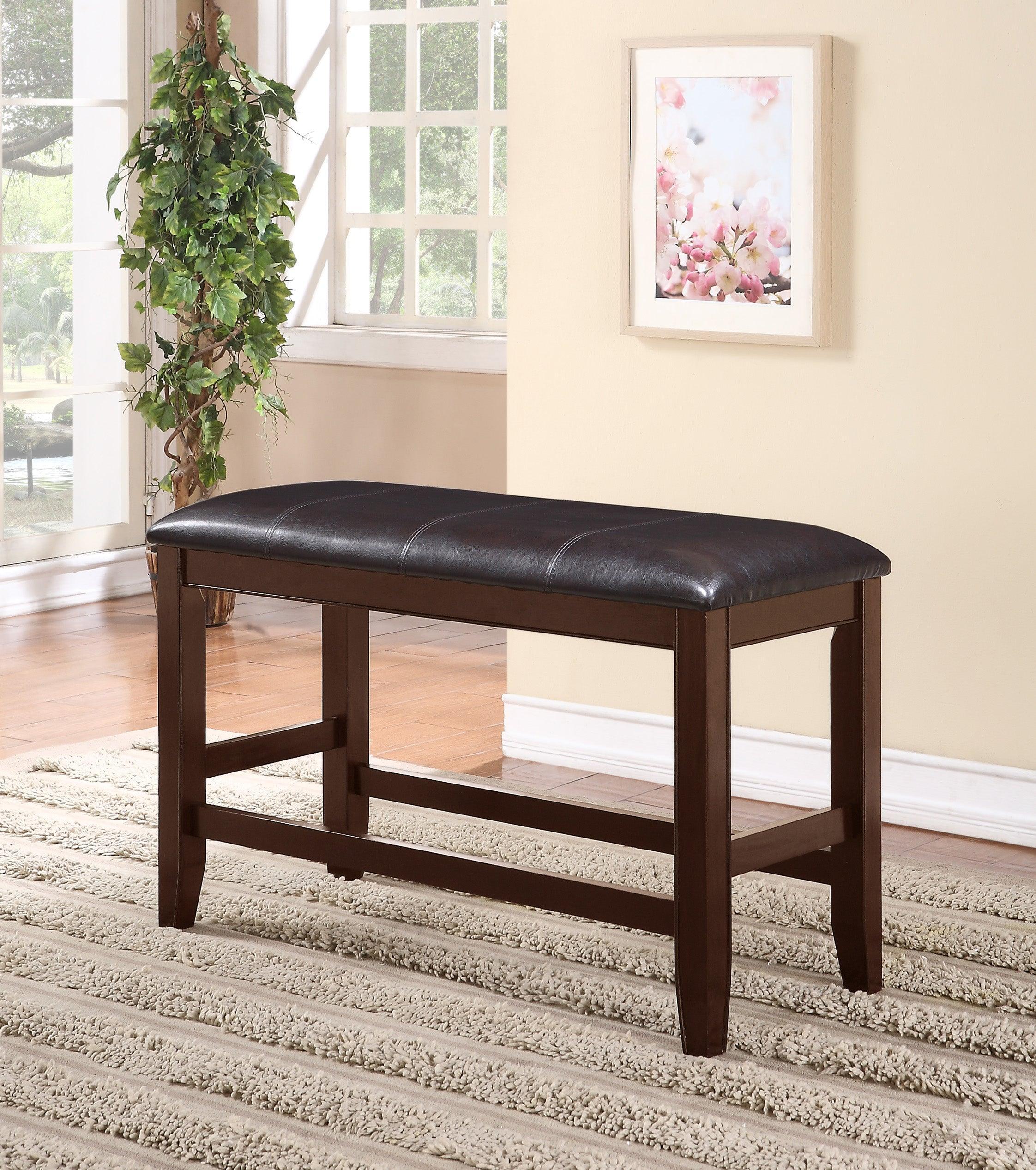 Fulton Espresso Square Counter Height Set - Image 3