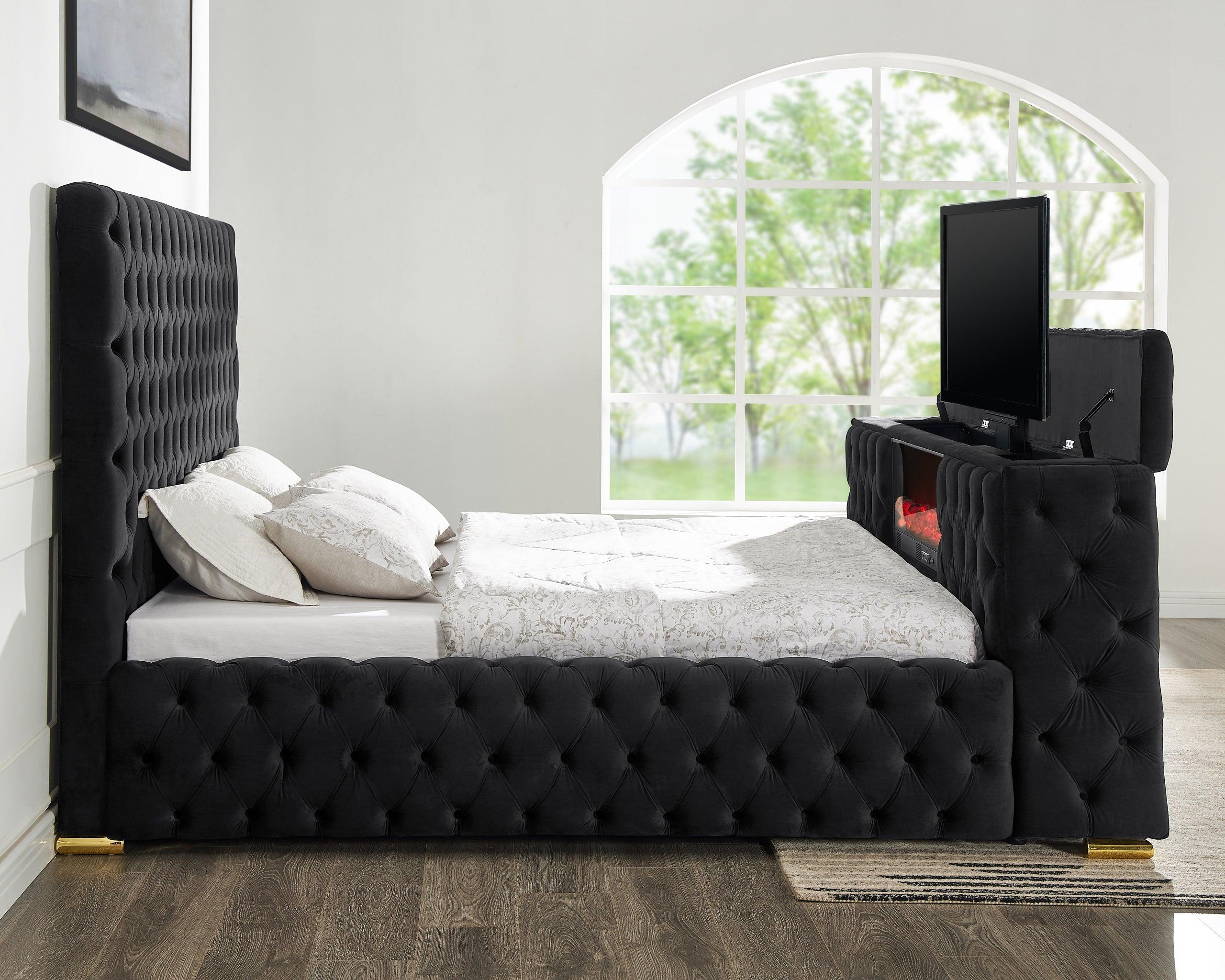 Future Black Platform King Bed - Image 2