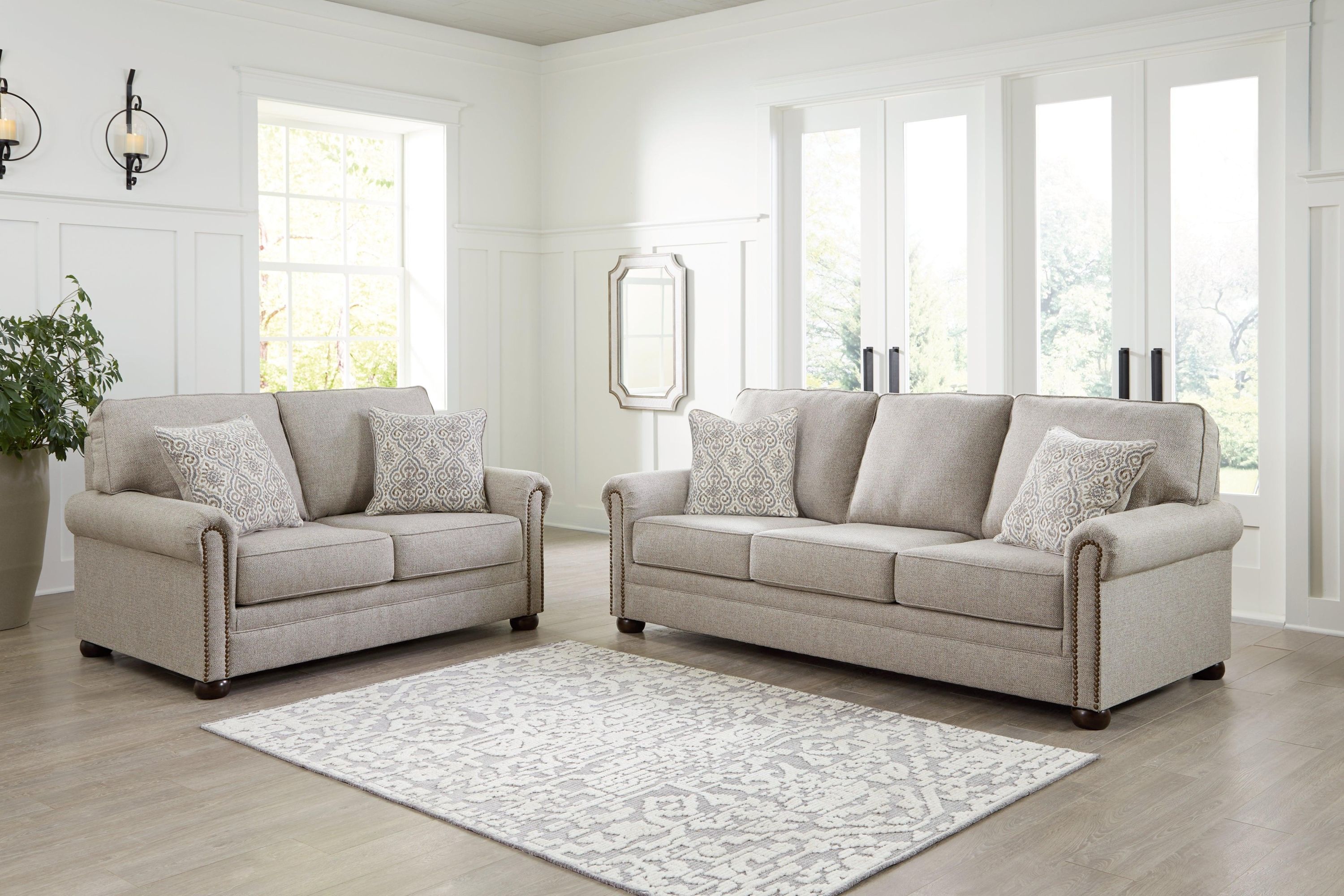 Gaelon Dune Sofa And Loveseat - Image 2