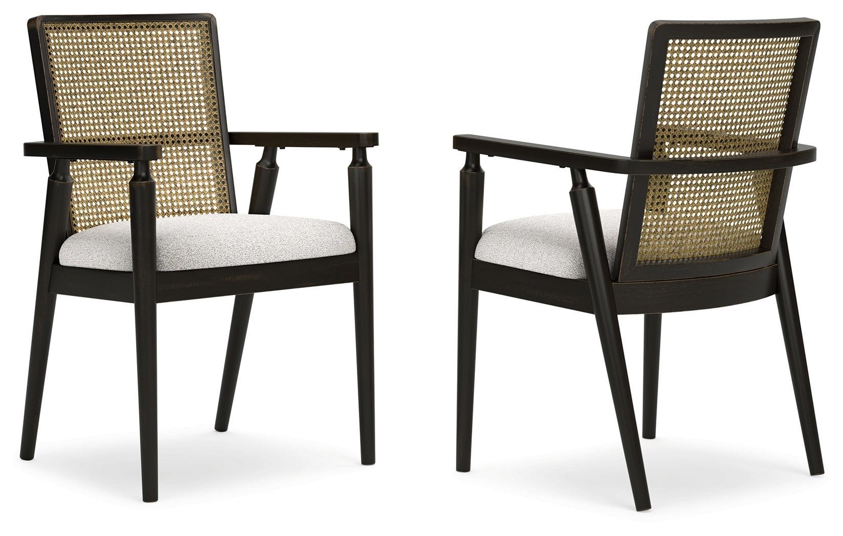Galliden Black Dining Arm Chair - Image 2