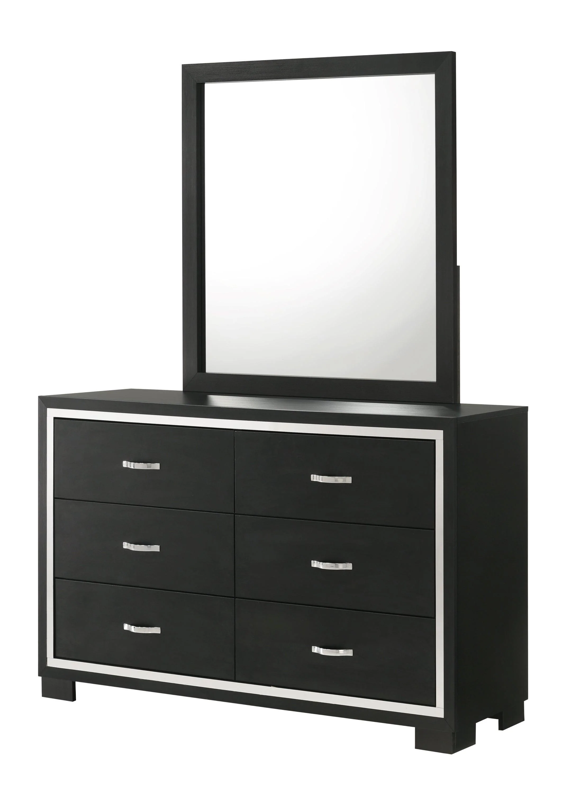 Gennro Black 5 Drawers Chest - Image 2