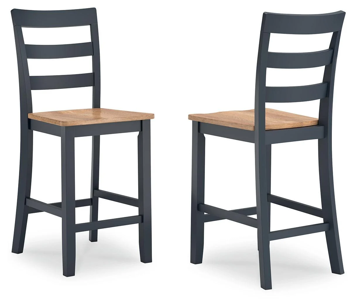 Gesthaven Natural Blue Counter Height Barstool - Image 3