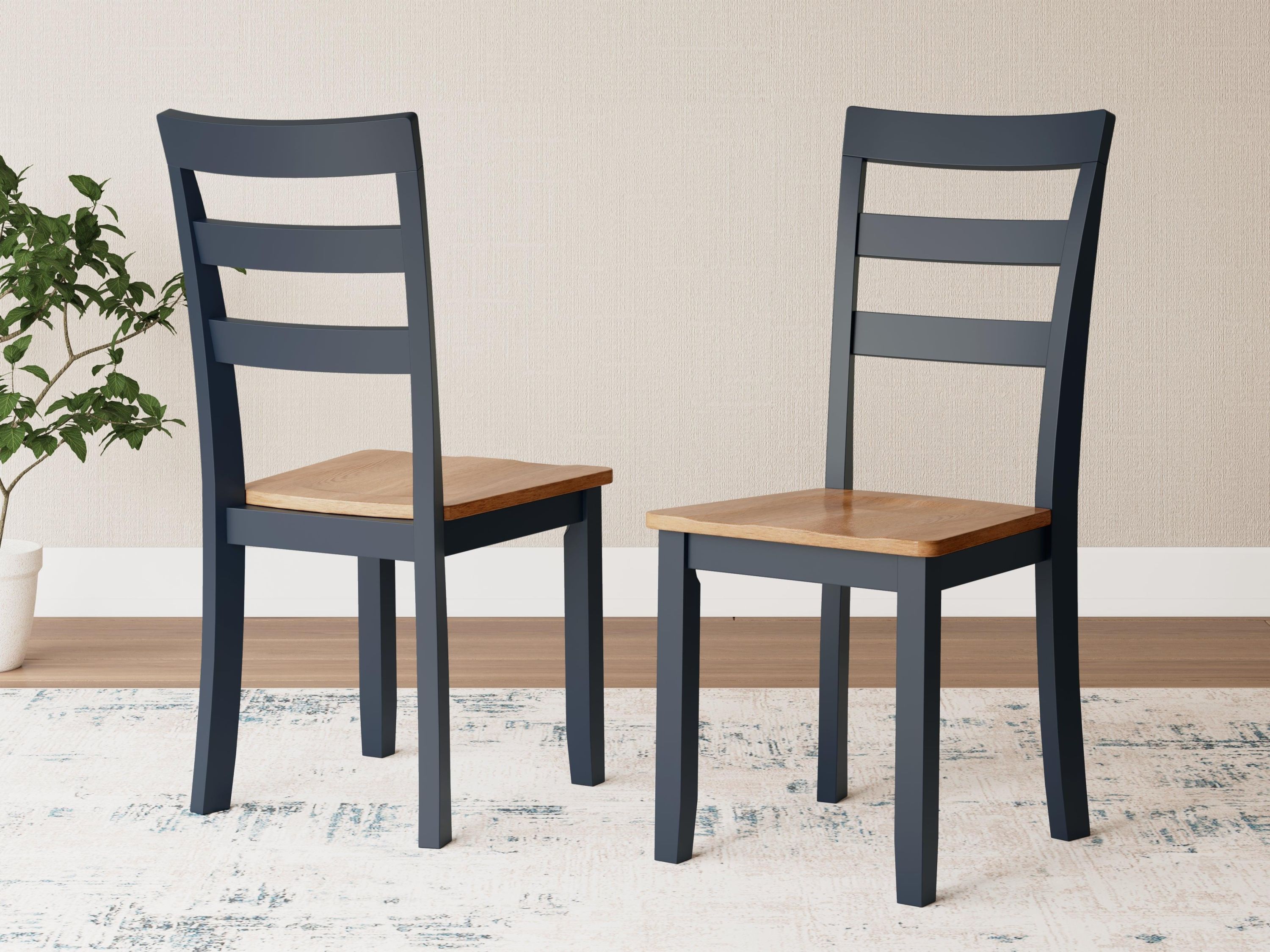 Gesthaven Natural Blue Dining Chair - Image 3