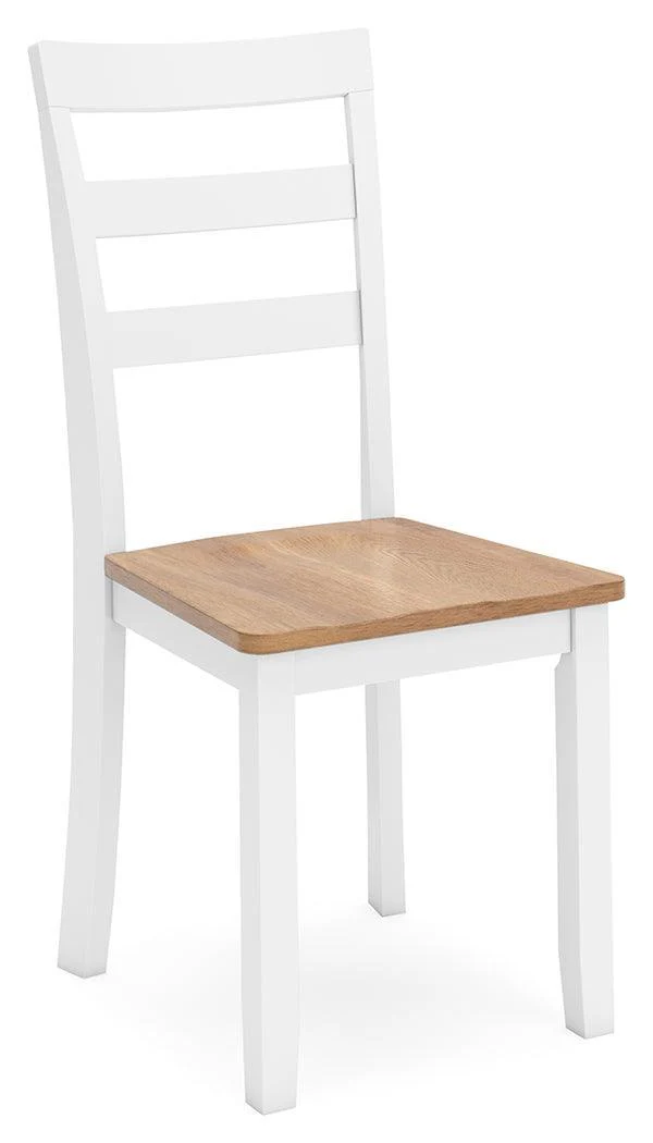 Gesthaven Natural White Dining Table With 4 Chairs And Bench (Set of 6) - Image 3
