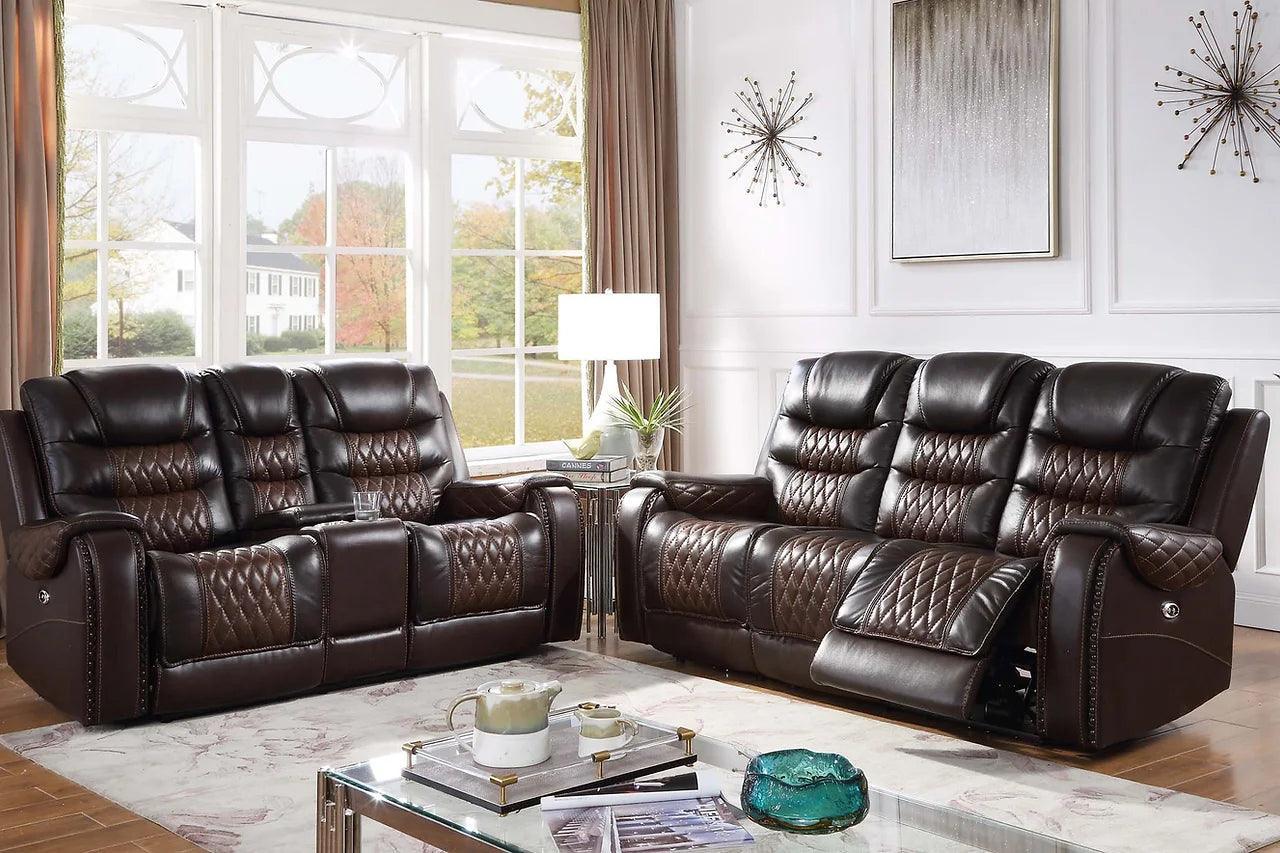 Glendale Dark Brown 3-Piece Power Reclining Set - Image 2