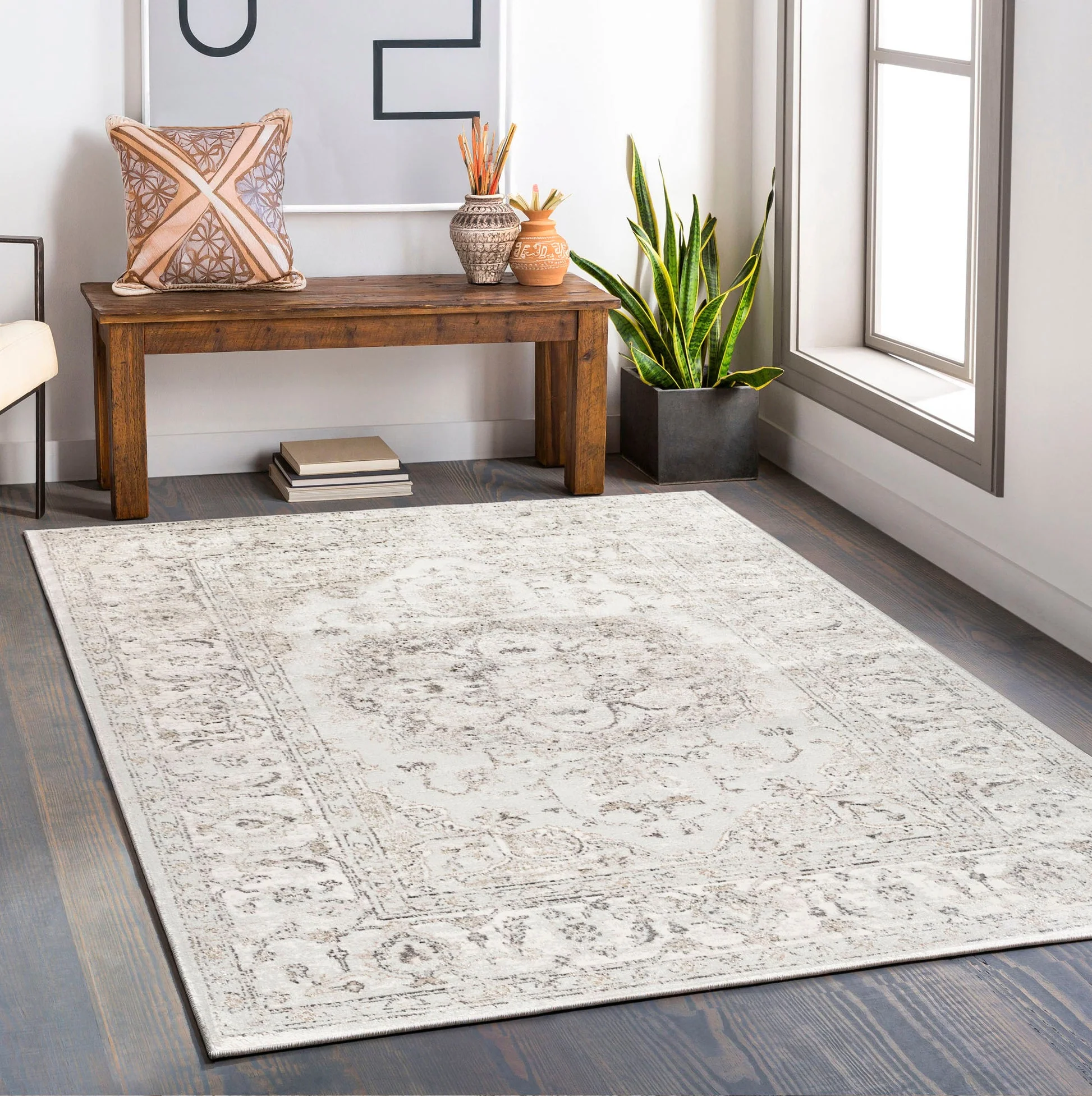 Glitz 712 Carbon Area Rug - Image 1