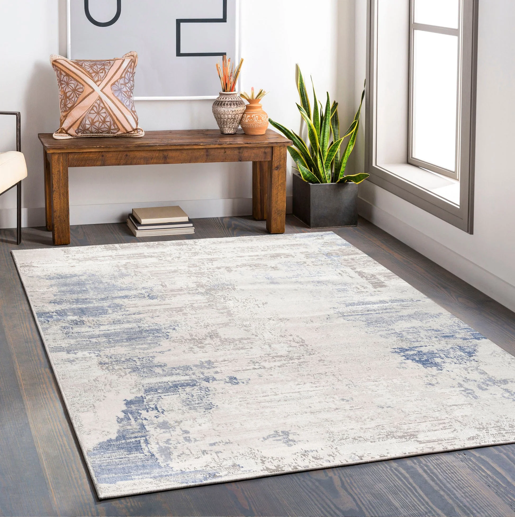 Glitz 715 Steel Area Rug - Image 1