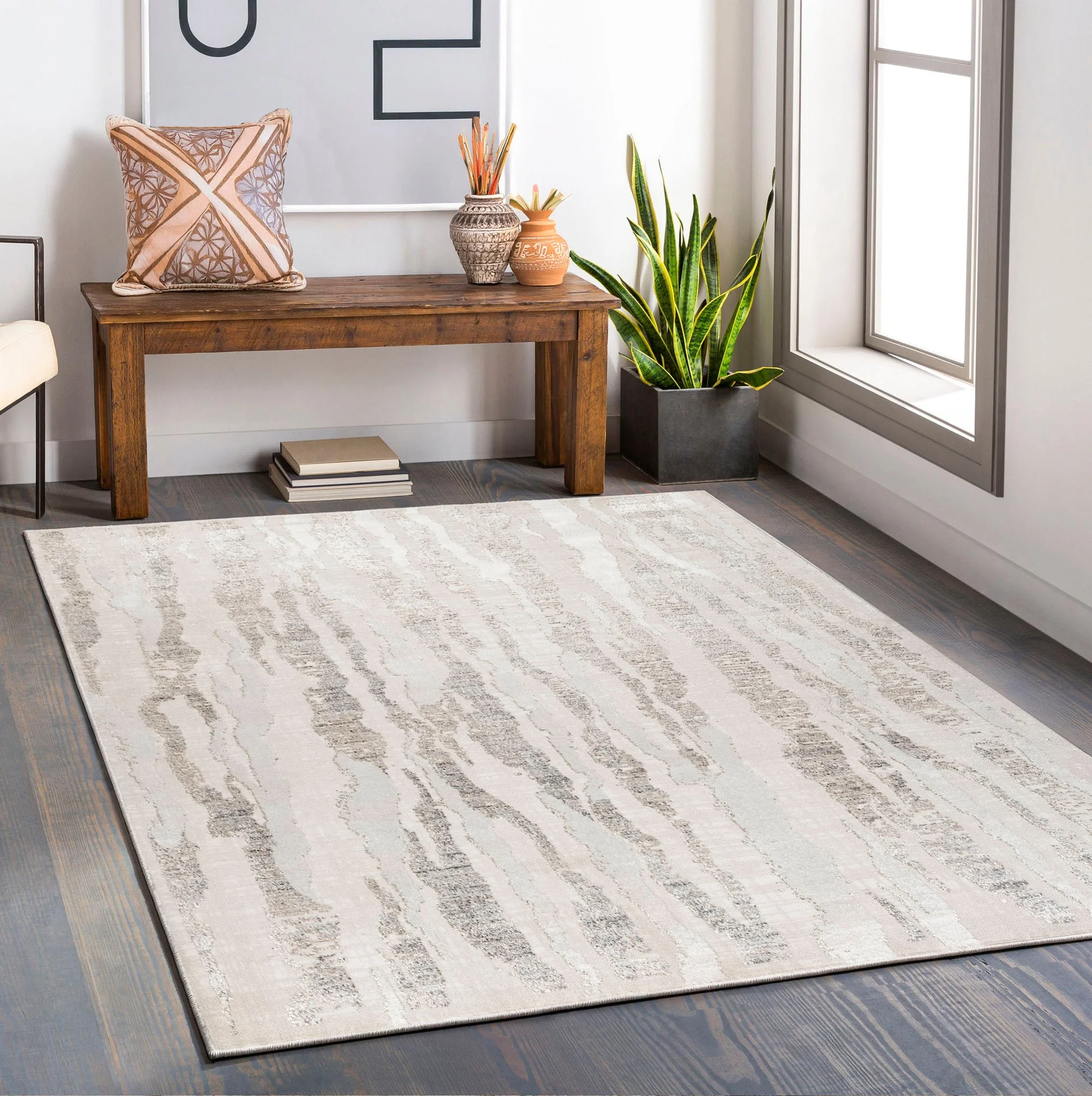 Glitz 716 Carbon Area Rug - Image 1