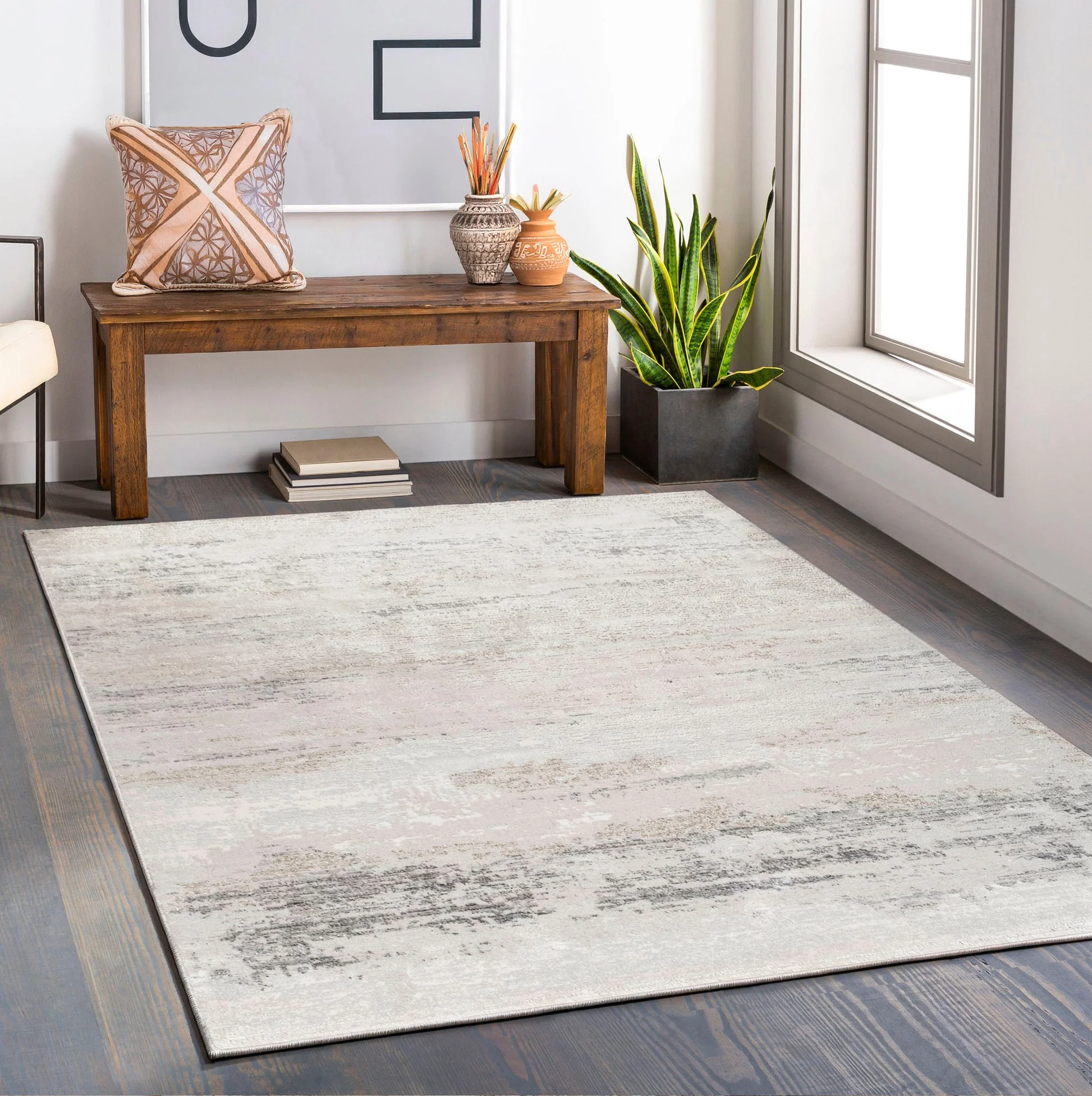 Glitz 717 Carbon Area Rug - Image 1