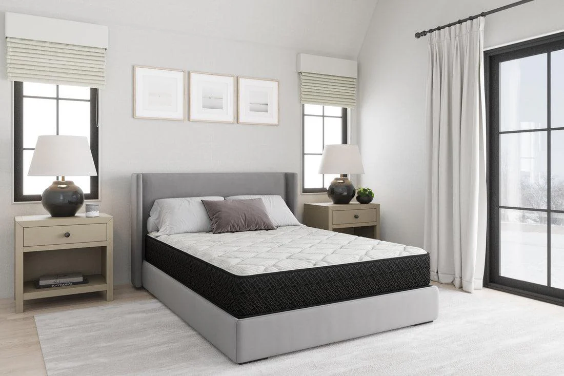 Black White Inner Spring Luxury Firm King Mattress