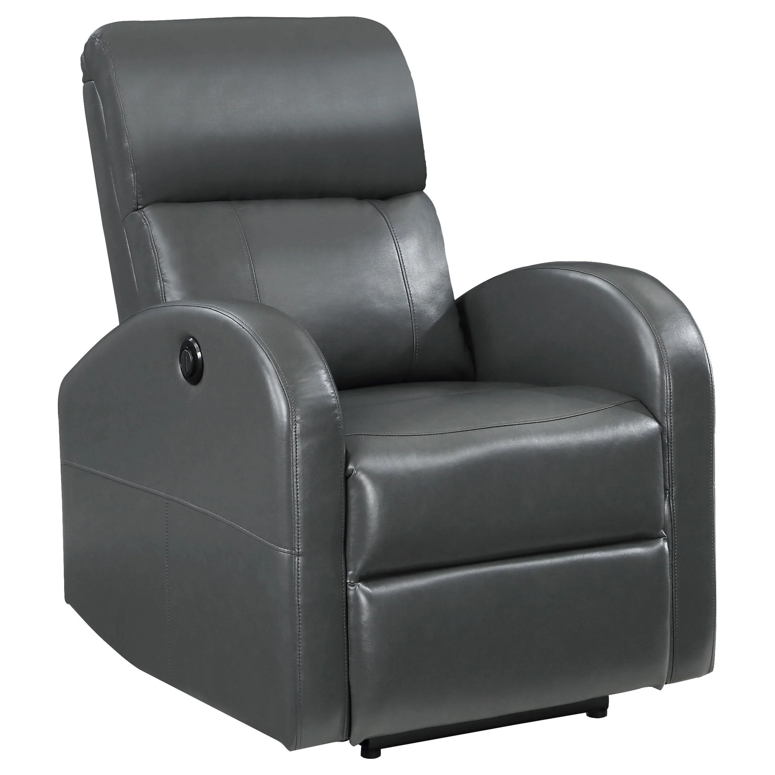 Grant Upholstered Power Recliner Chair Grey - Image 3