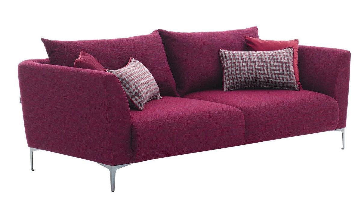 Gravity Exen Burgundy 3-Seater Sofa - Image 3