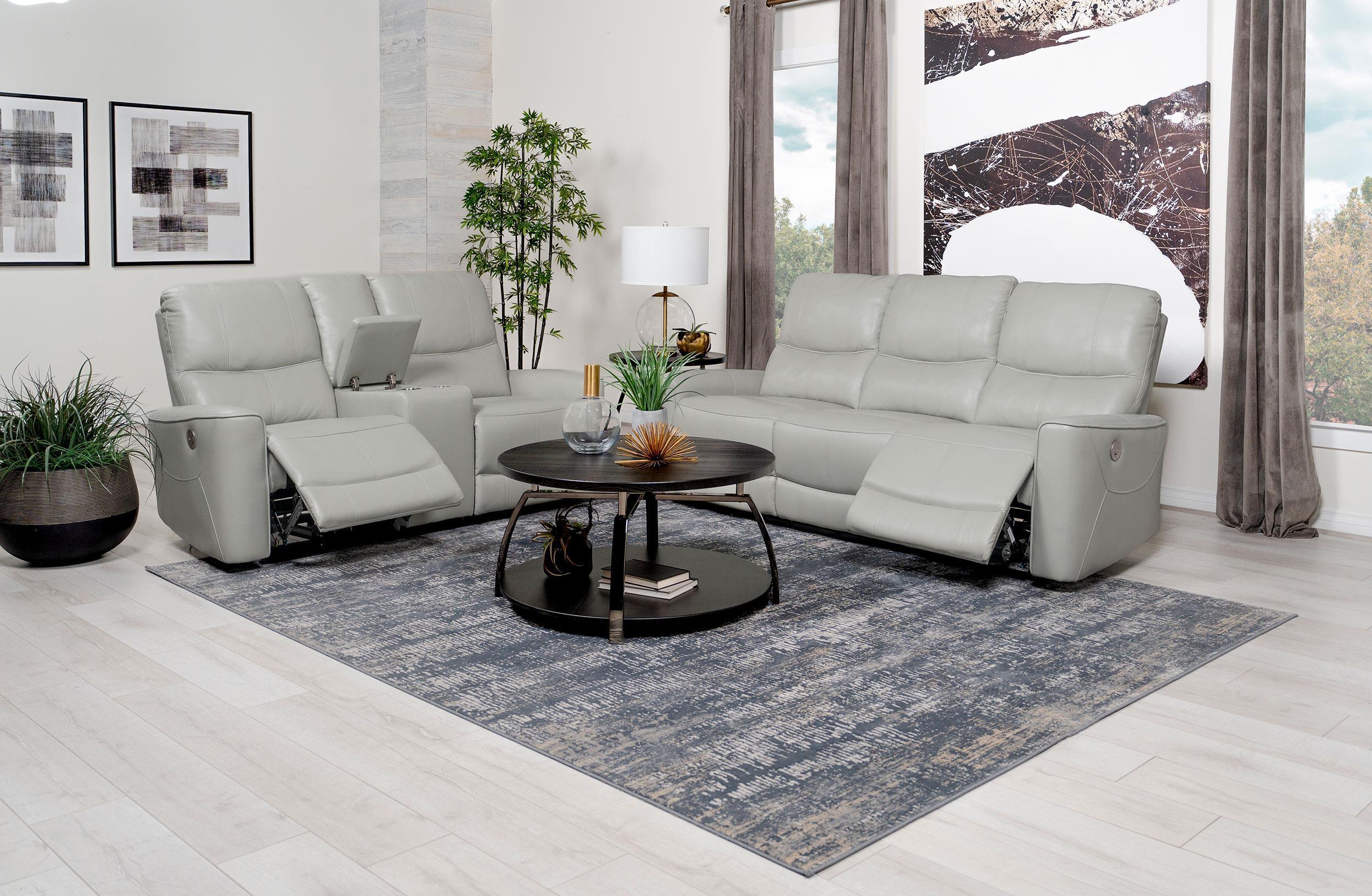 Greenfield 2-Piece Power Reclining Sofa Set Ivory - Image 2