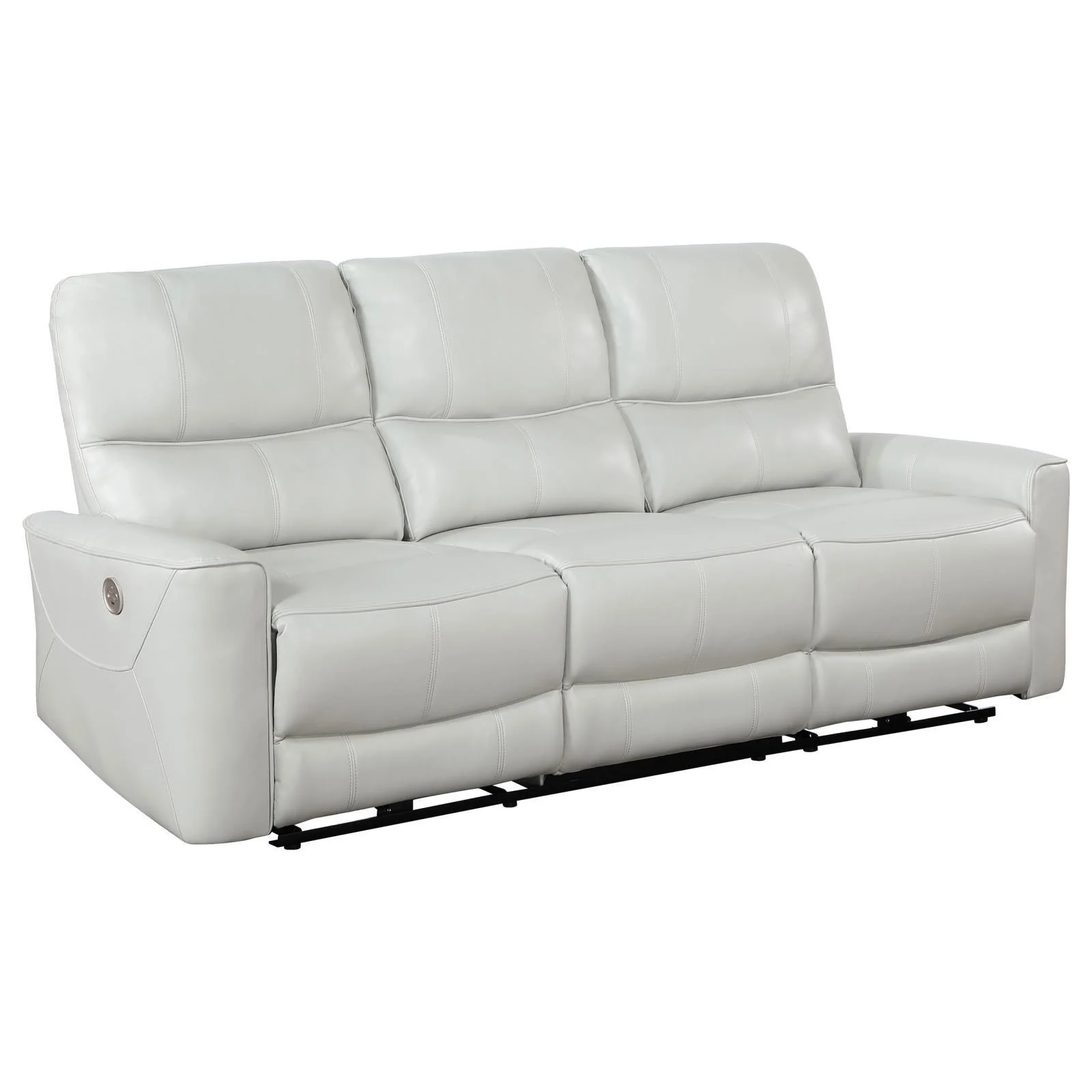 Greenfield Upholstered Power Reclining Sofa Ivory - Image 2