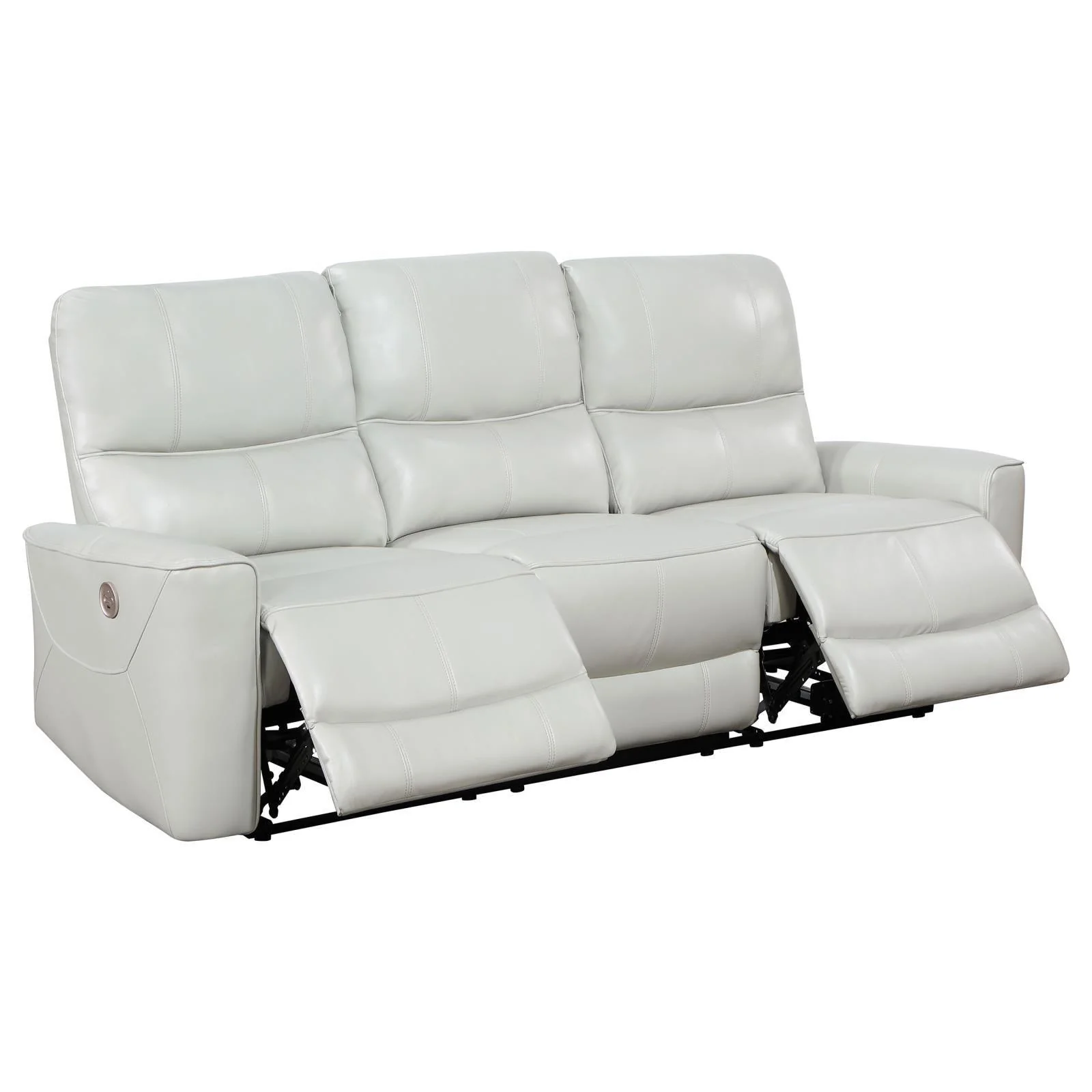 Greenfield Upholstered Power Reclining Sofa Ivory - Image 3