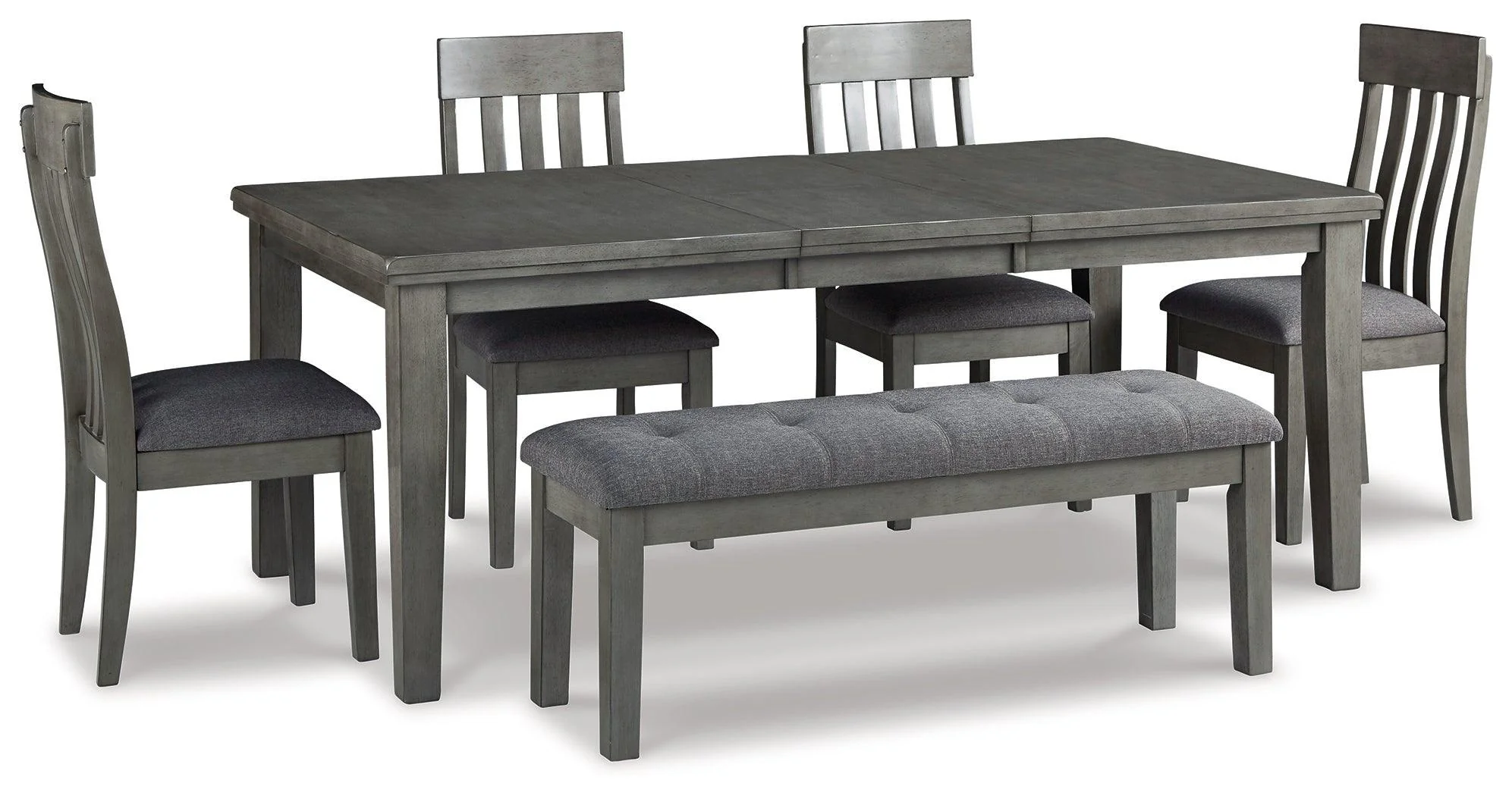 Hallanden Gray Rectangular Dining Room Set - Image 2