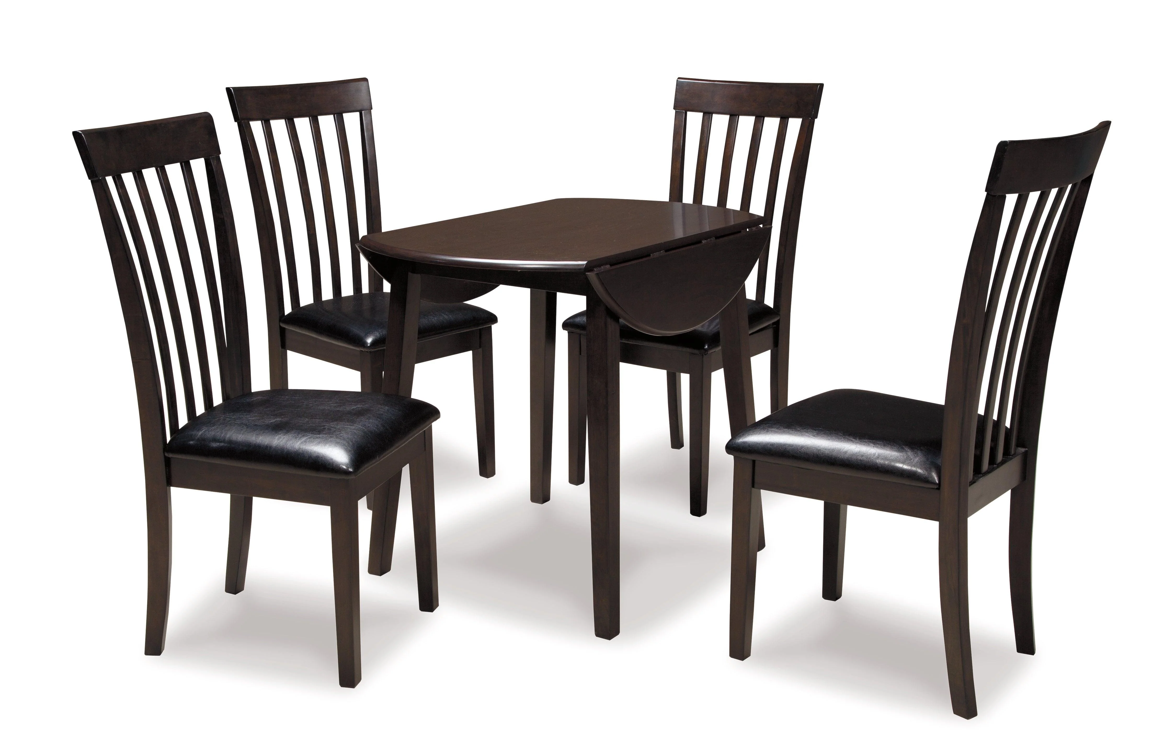 Hammis Dark Brown Circle Dining Room Set - Image 2
