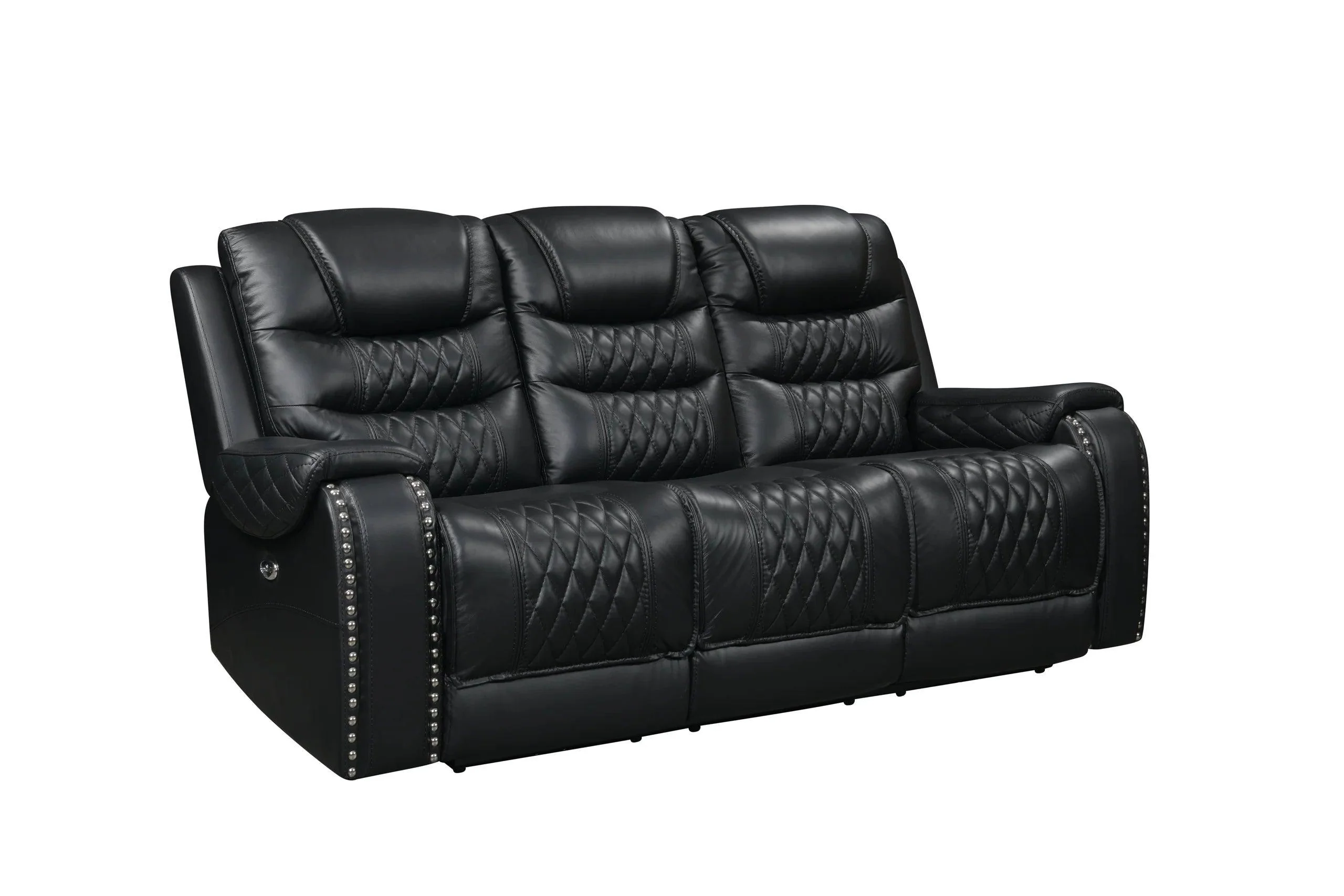 Harley Black Leather 3-Piece Power Reclining Set - Image 2