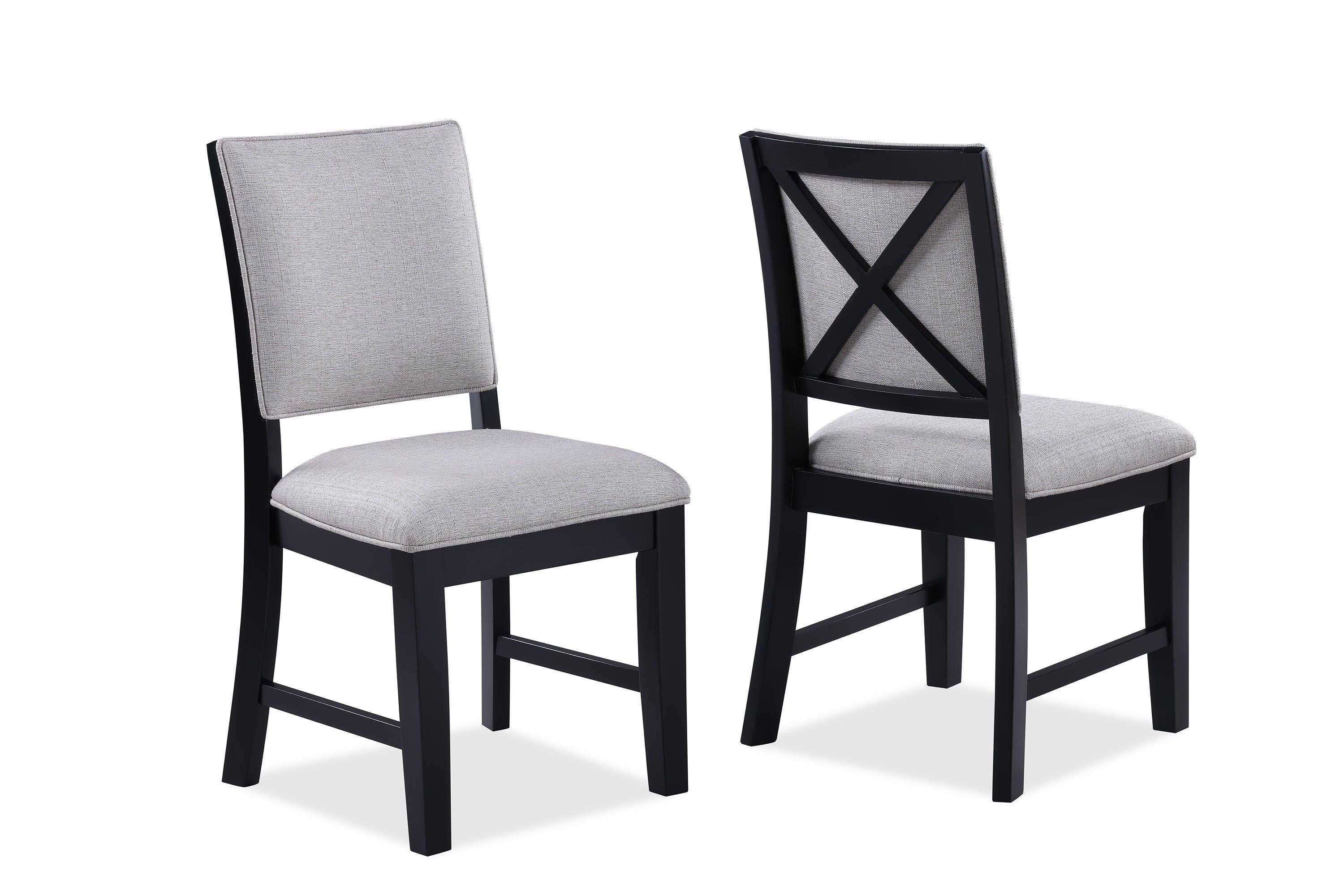 Harriet Gray Fabric Upholstered Dining Room Set - Image 2