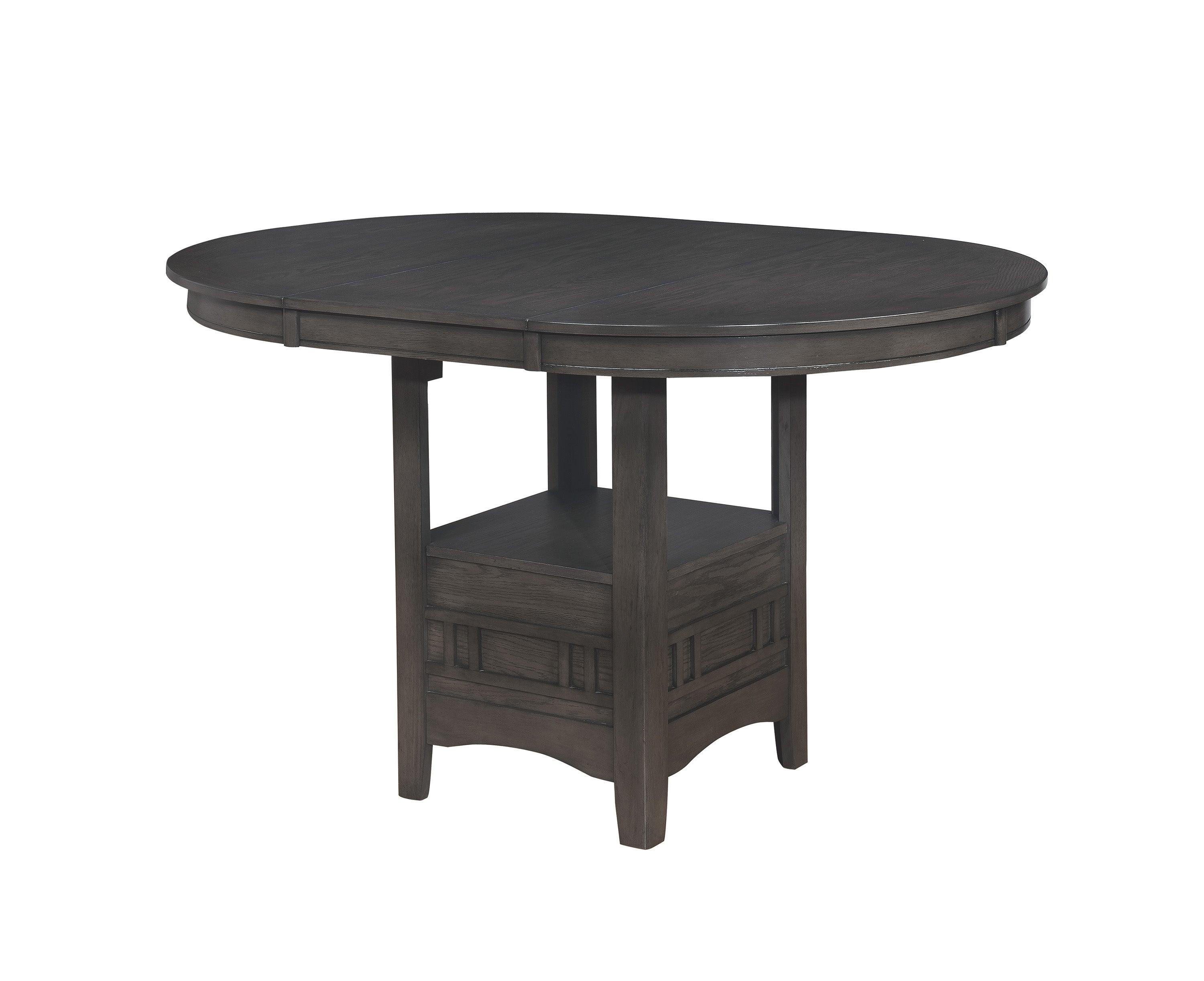 Hartwell Gray Oval Extendable Counter Height Set - Image 3