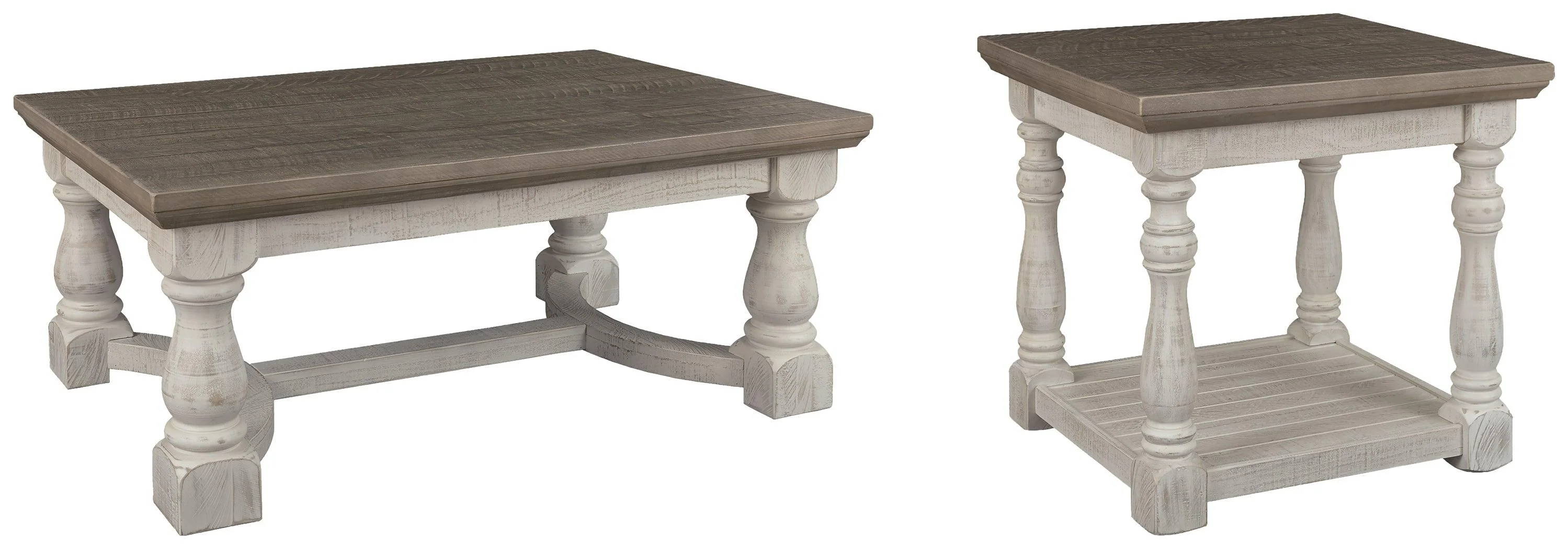 Havalance Gray White Coffee Table With 1 End - Image 2