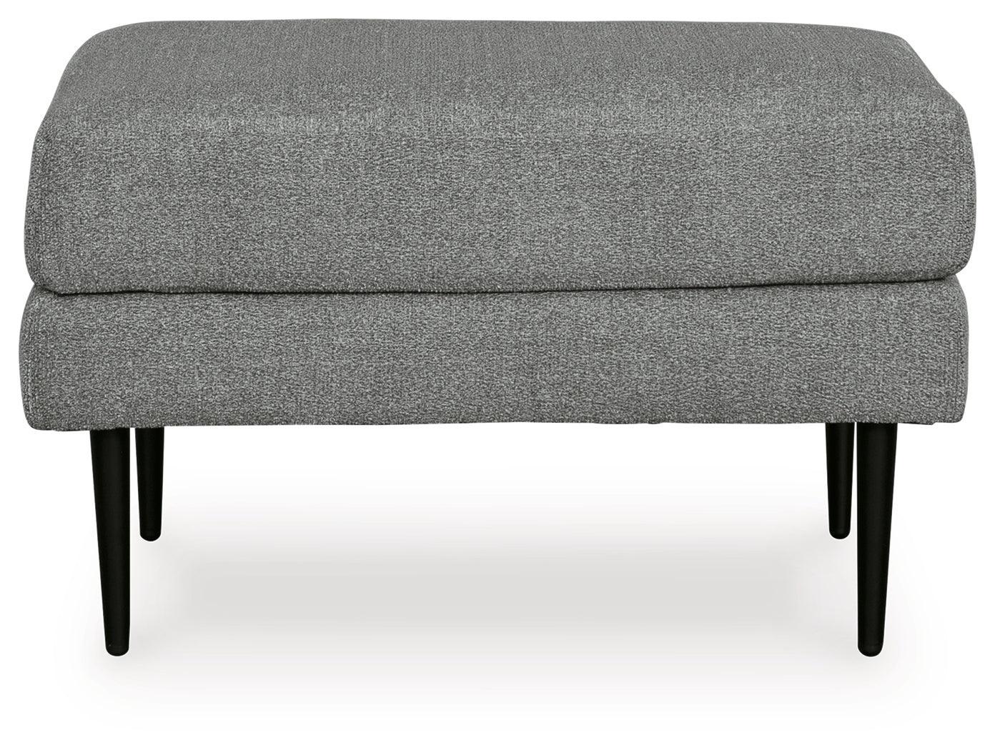 Hazela Charcoal Chair And Ottoman - Image 3