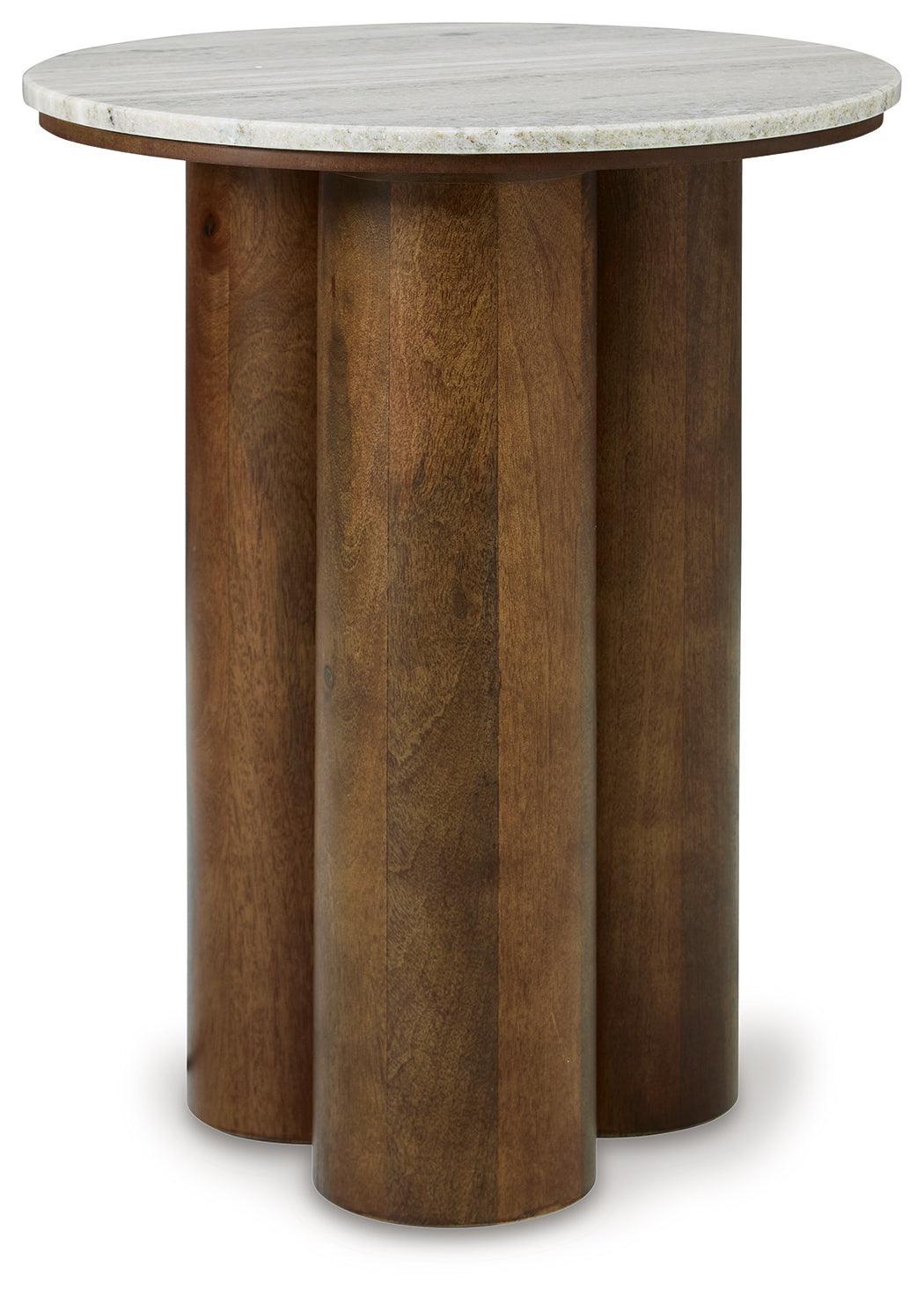 Henfield Beige Brown Accent Table - Image 3
