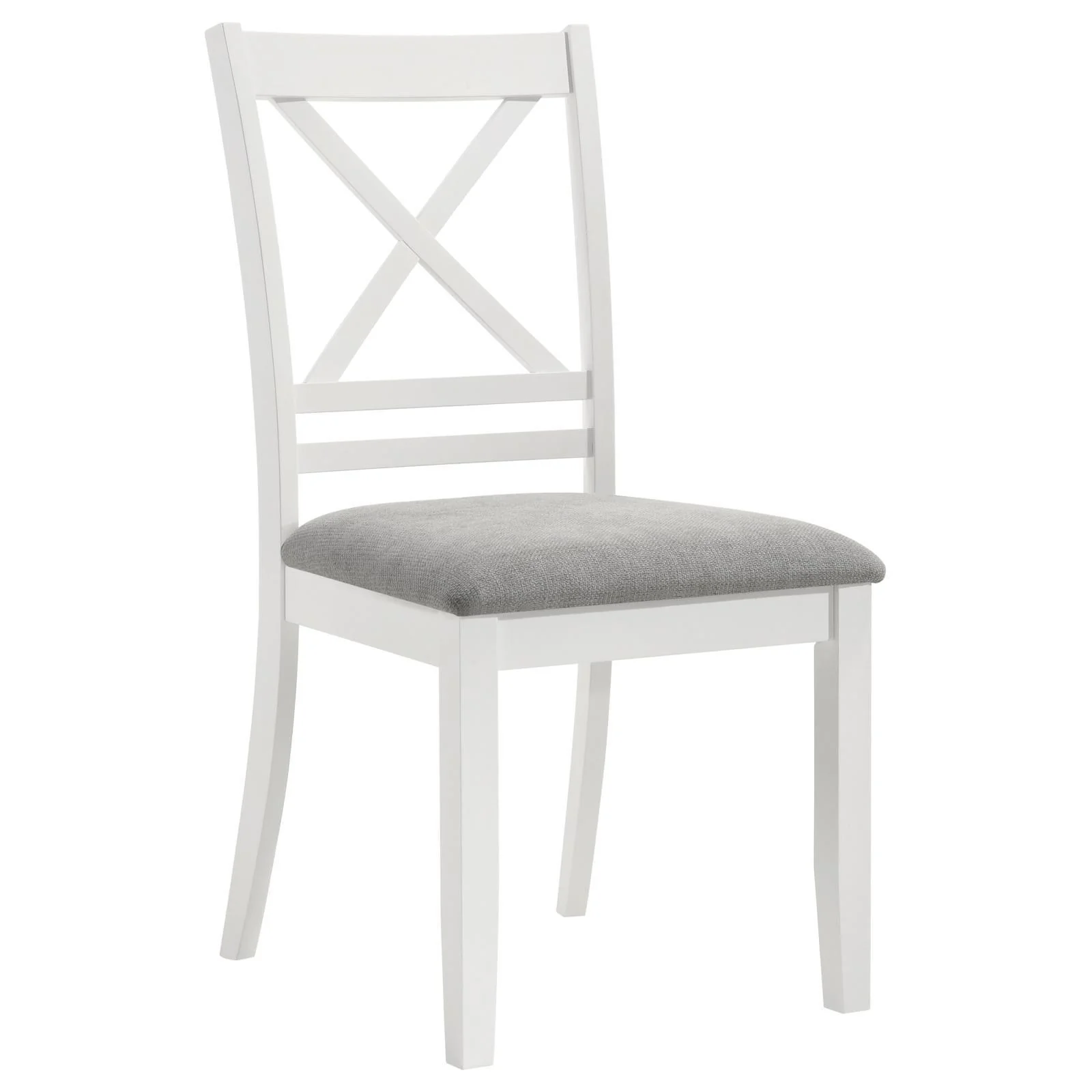 Hollis Cross Back Wood Dining Side Chair White (Set of 2) - Image 3