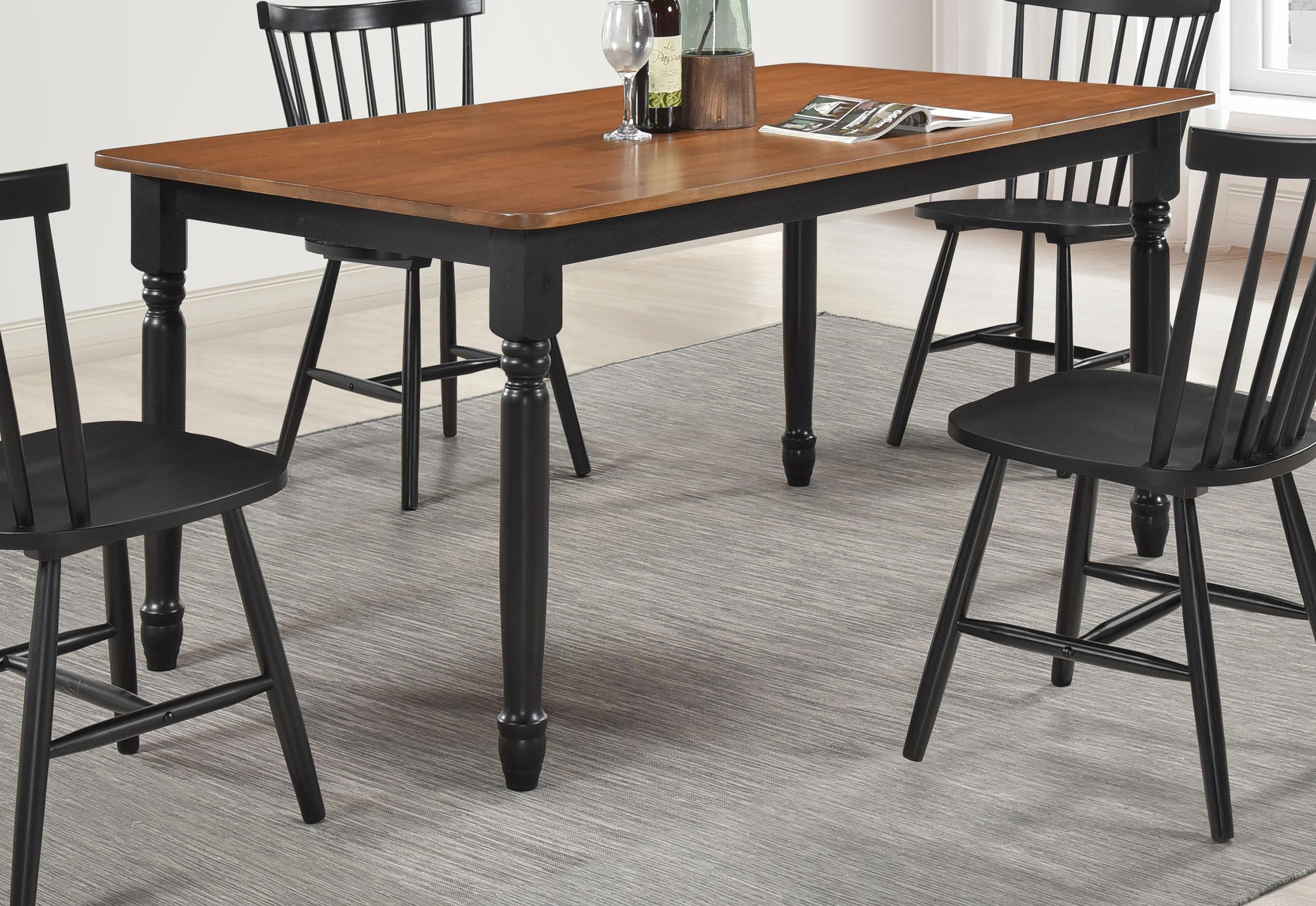 Hollyoak Rectangular 63 inch Wood Dining Table Walnut - Image 2