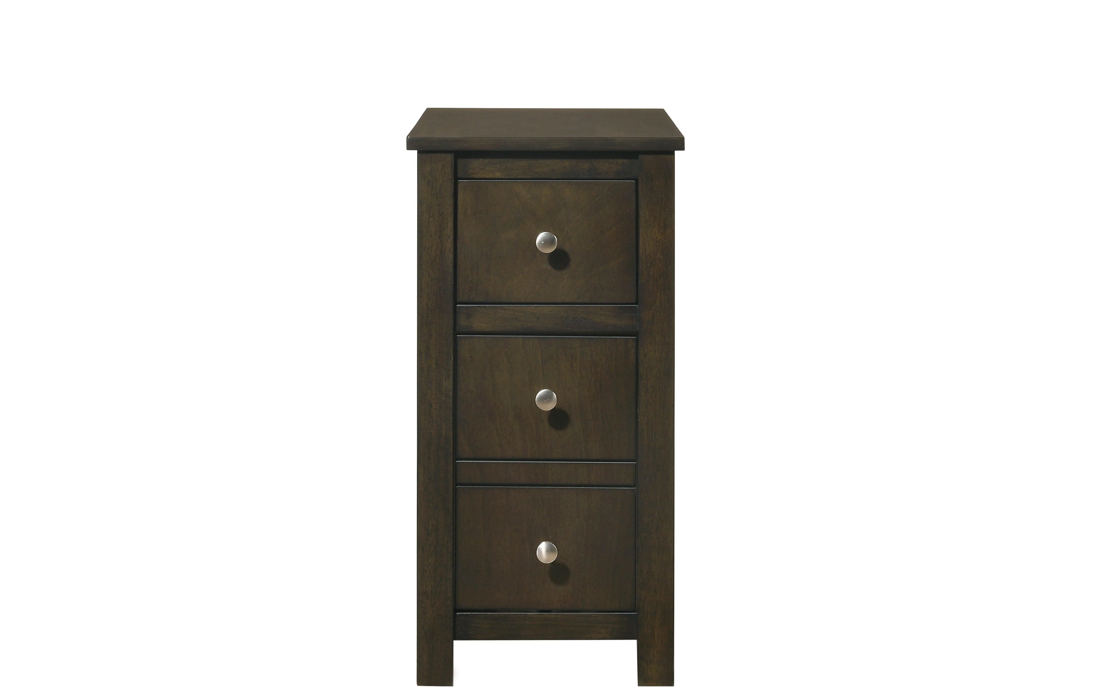 Issac Gray Walnut Chairside Table - Image 2