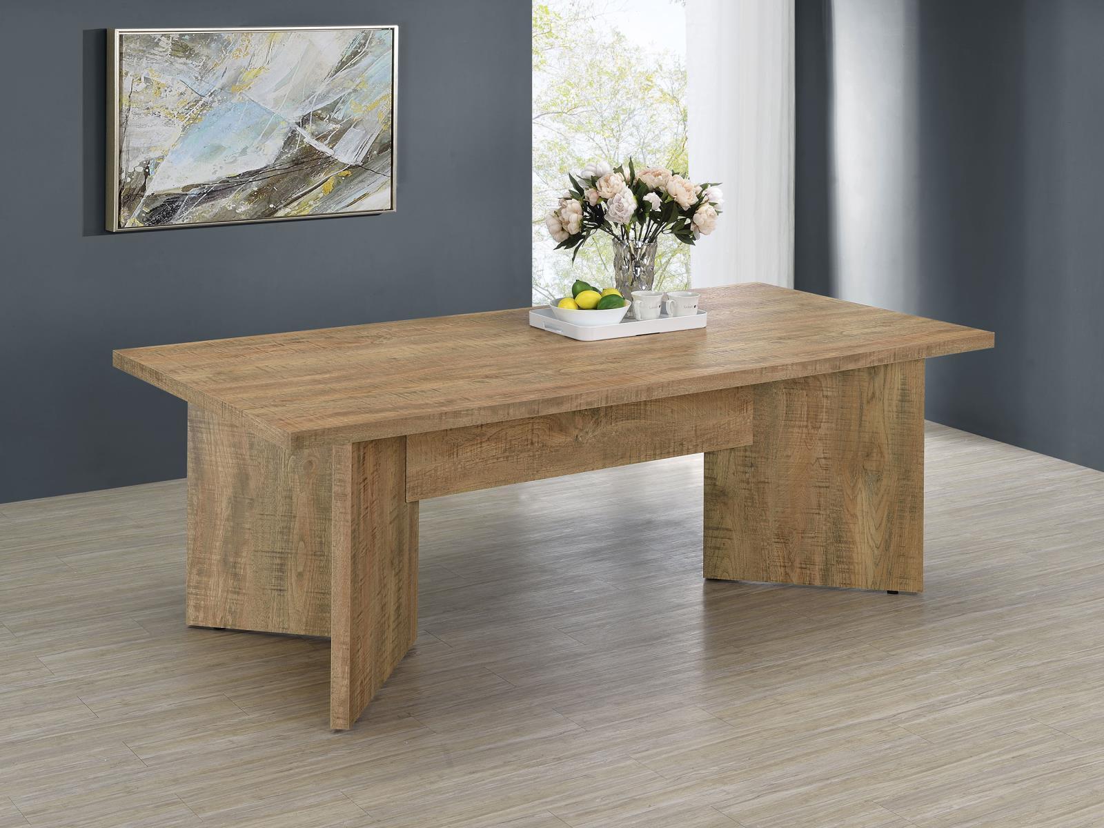 Jamestown Rectangular Wood Dining Table With Decorative Laminate Mango Brown - Image 2