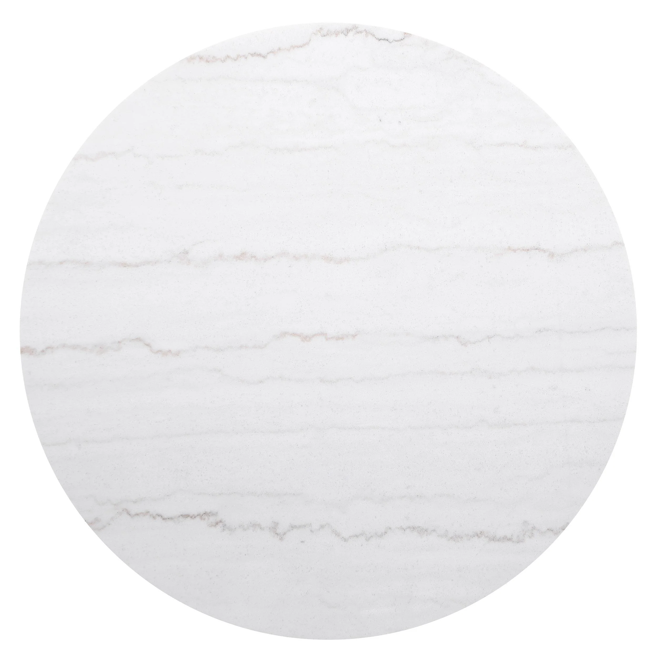 Jason Round Marble Top Coffee Table White Charcoal - Image 3