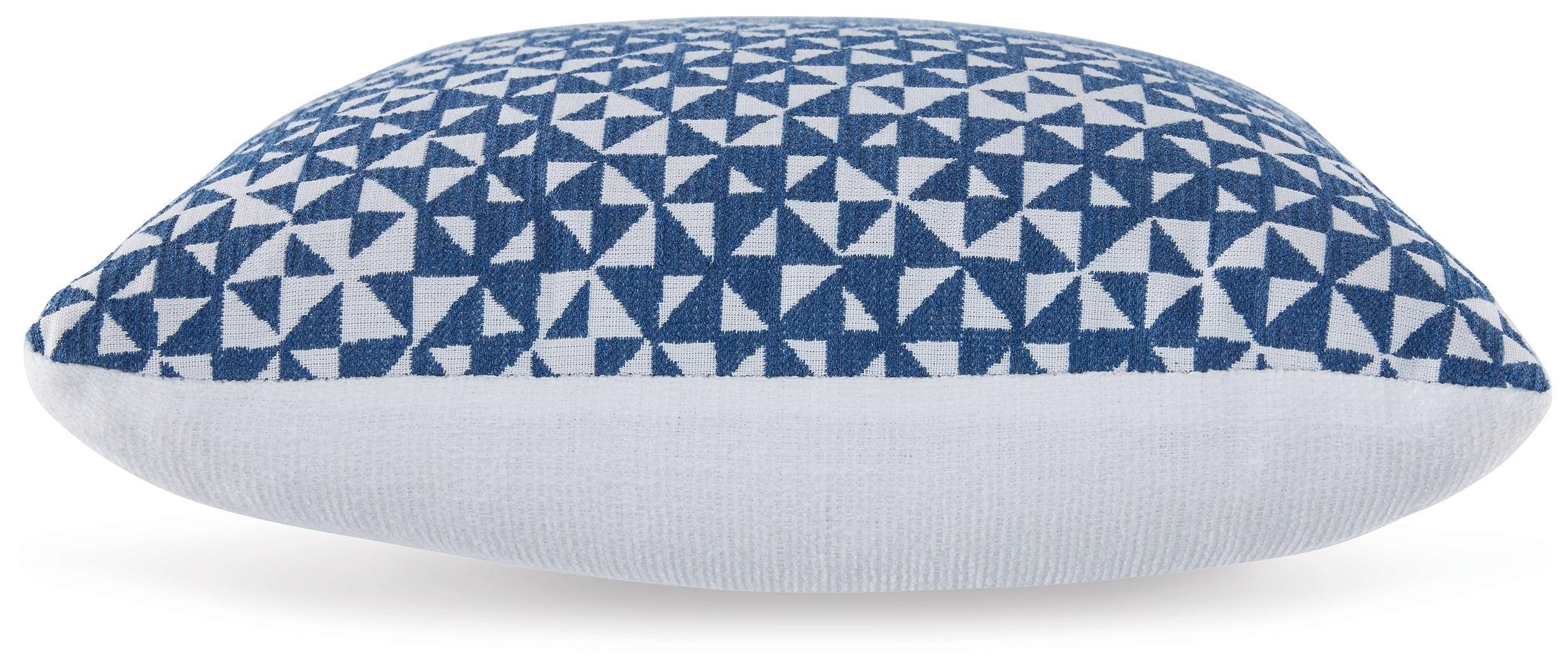 Jaycott Next-Gen Nuvella Blue White Pillow (Set of 4) - Image 3