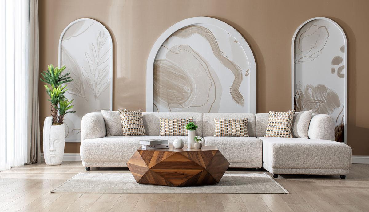 Jenna Ivory 3-Piece RAF Sectional - Image 2