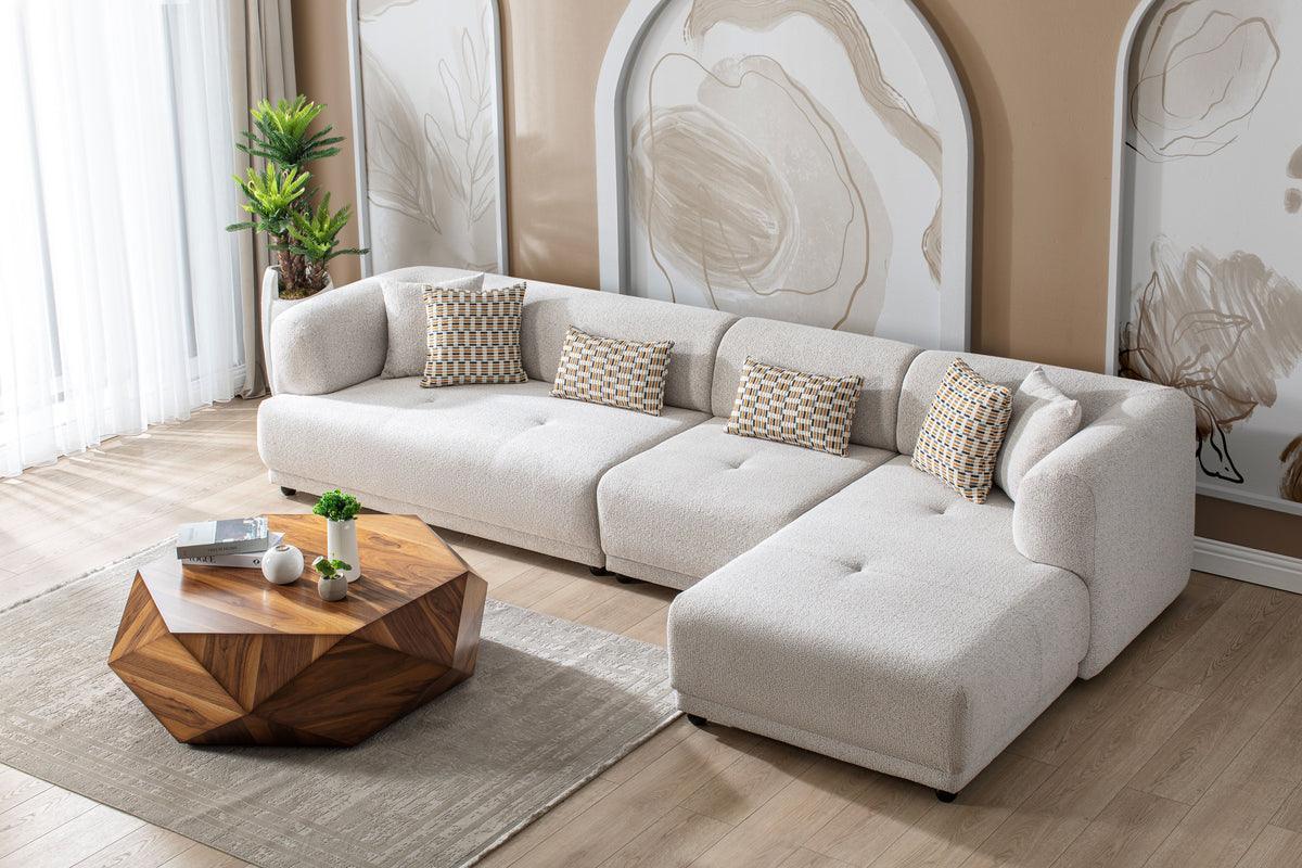 Jenna Ivory 3-Piece RAF Sectional - Image 3