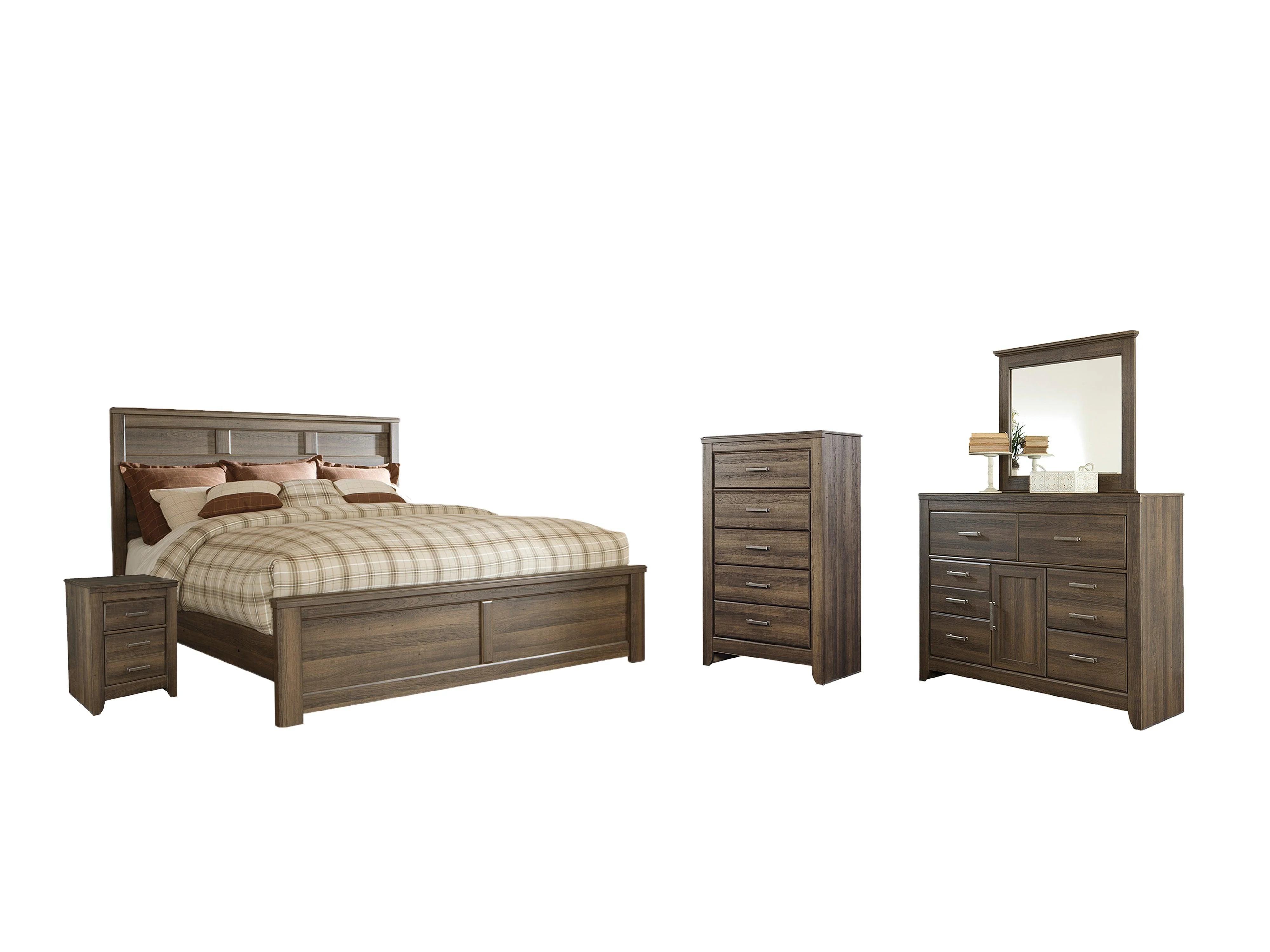 Juararo Dark Brown Panel Bedroom Set - Image 2