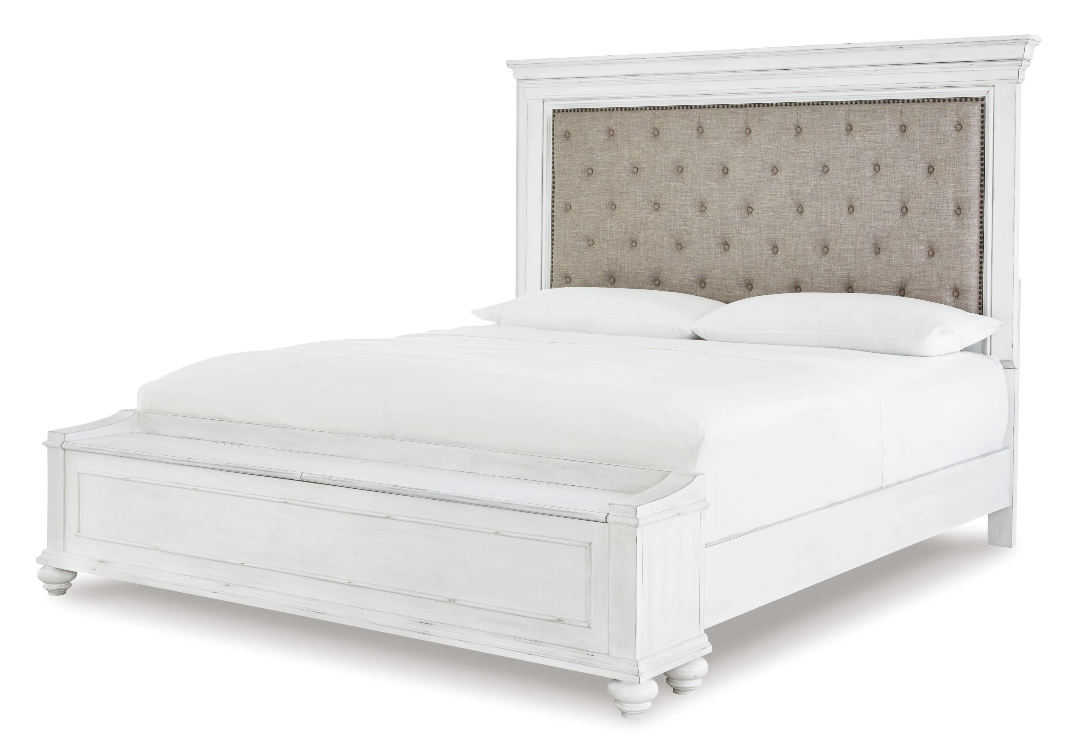 Kanwyn Whitewash Panel Storage Bedroom Set - Image 3