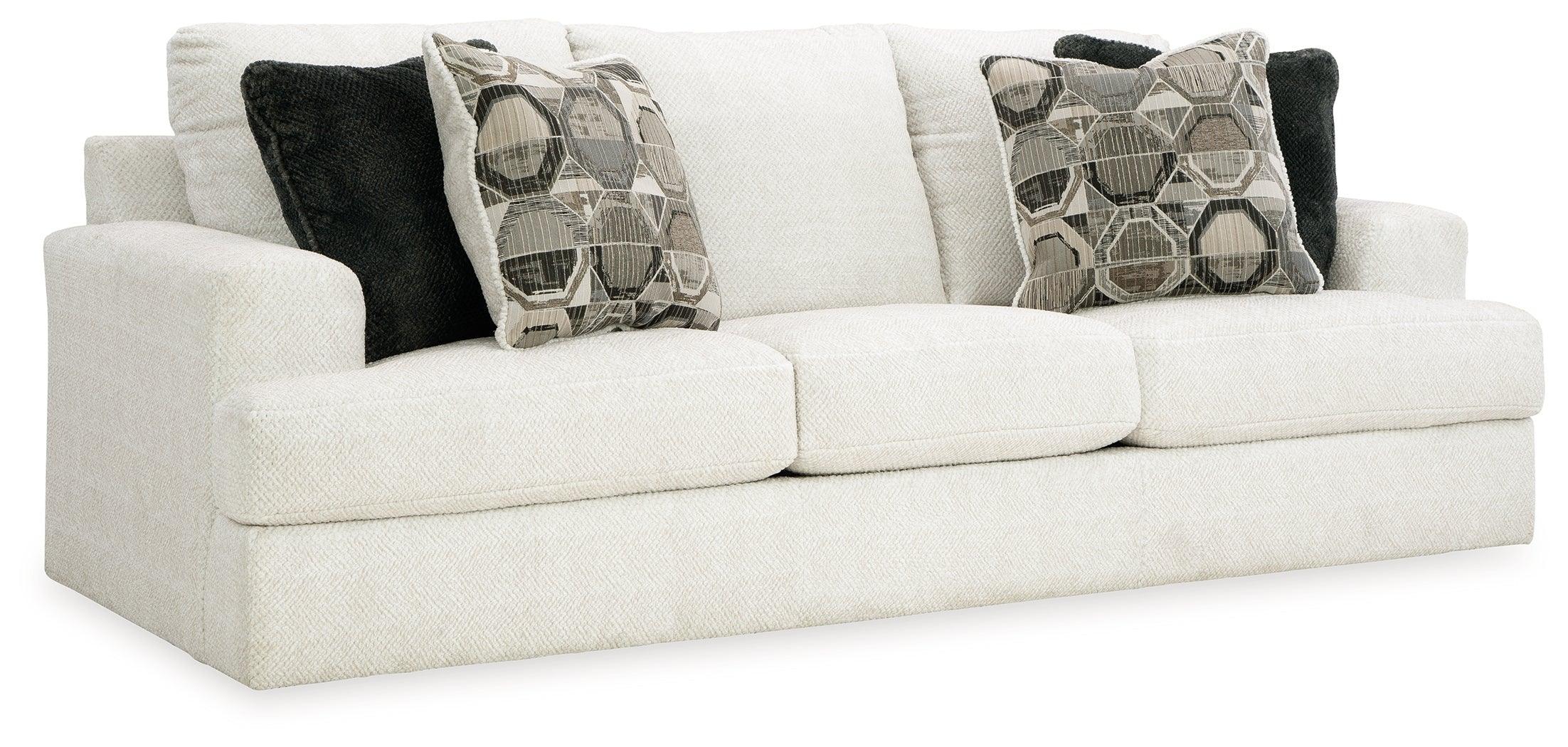 Karinne Linen Sofa Loveseat Chair And Ottoman - Image 3