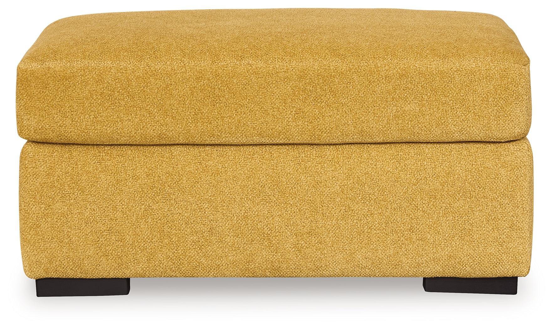 Keerwick Sunflower Chenille Ottoman - Image 3