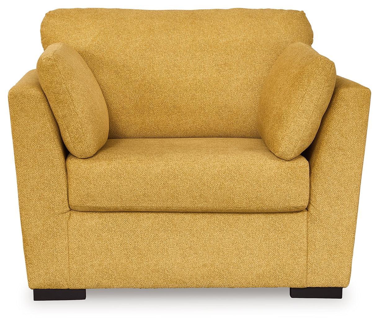 Keerwick Sunflower Chenille Oversized Chair - Image 3
