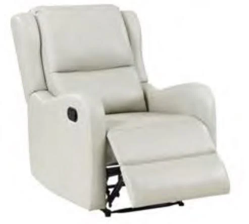 Kelsey Upholstered English Arm Recliner Chair Ivory - Image 1