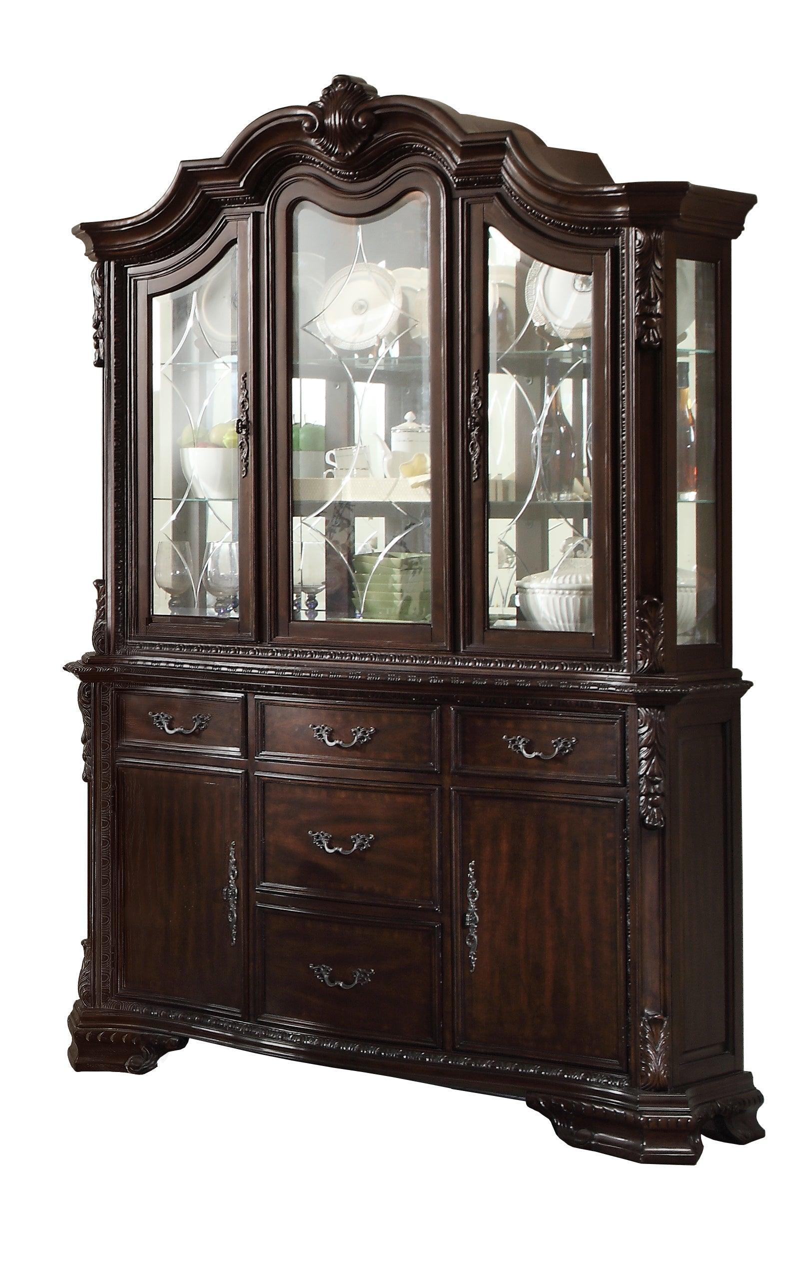 Kiera Brown Formal Extendable Dining Room Set - Image 3