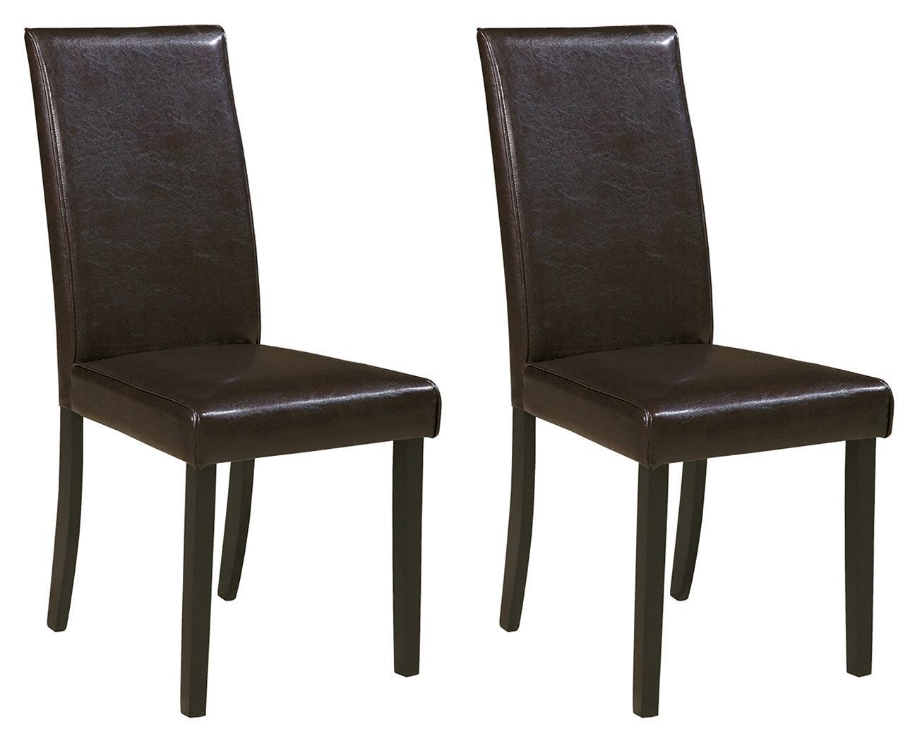 Kimonte Dark Brown 2-Piece Dining Room Chair - Image 1