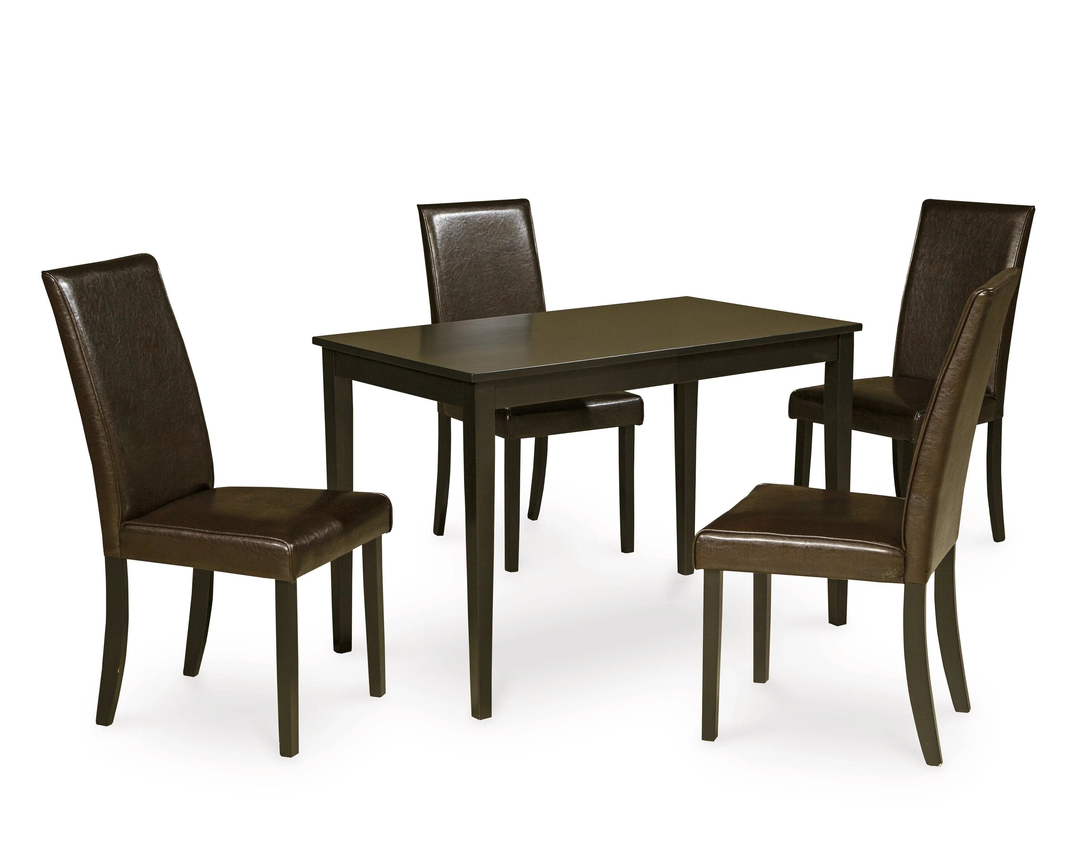 Kimonte Dark Brown Dining Table And 4 Chairs - Image 3